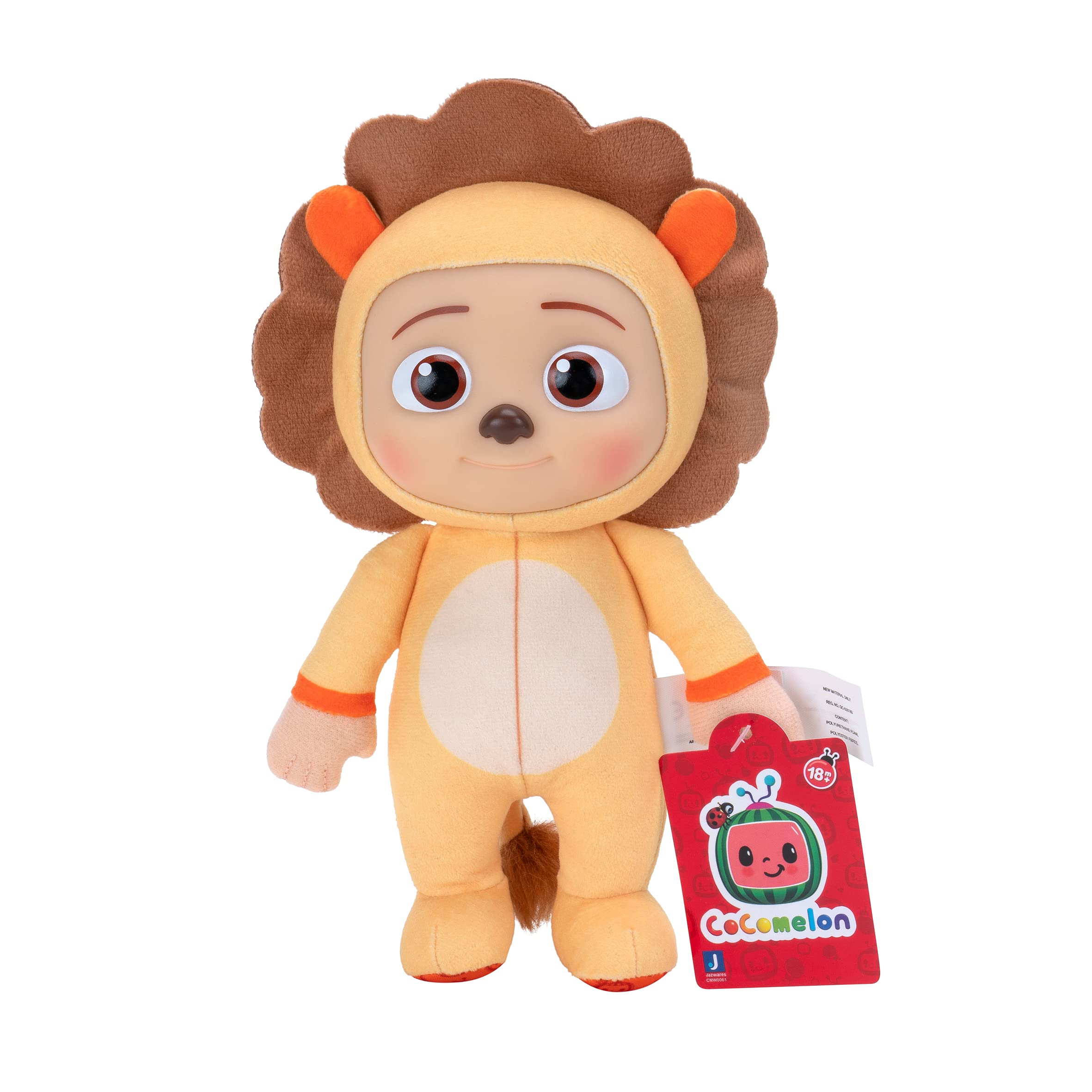 CoComelon 8-Inch JJ Little Lion Plush - Inspired by the Animated Series