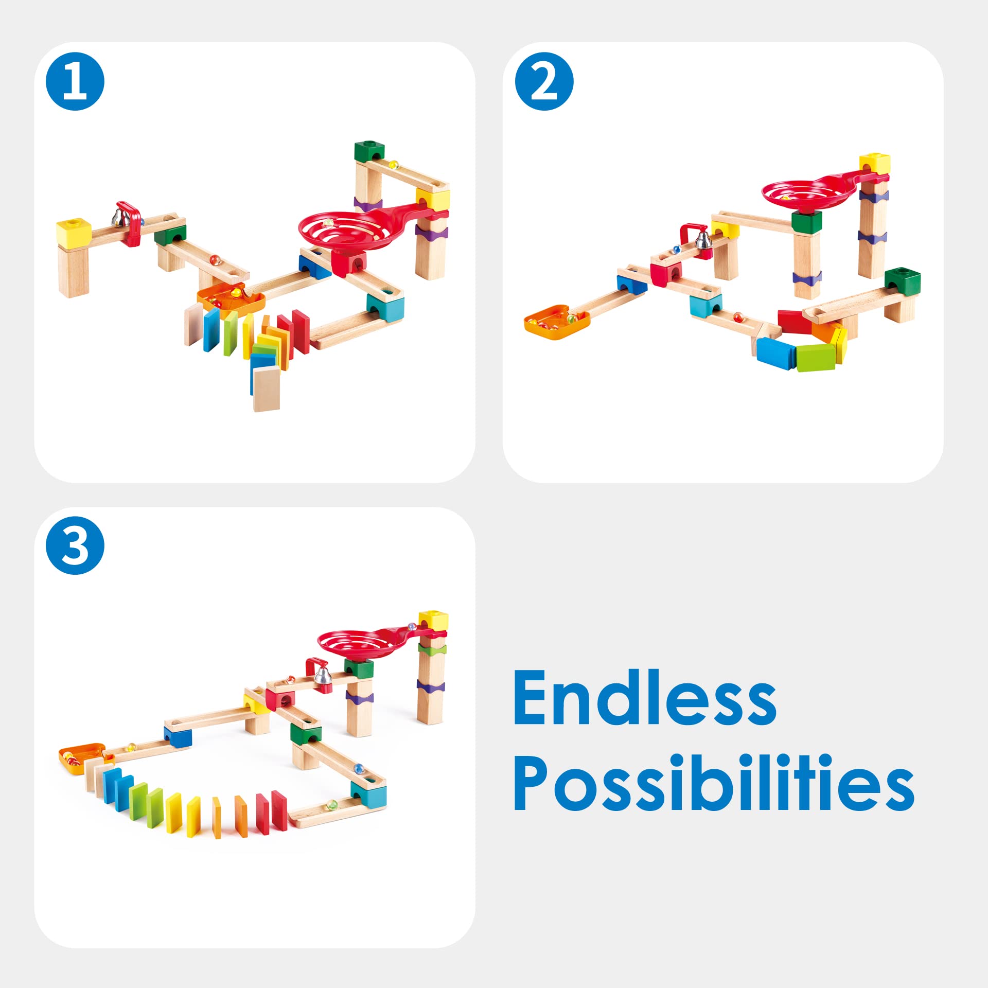 Hape Crazy Rollers Stack Track Marble Run Set | DIY Engineering Toy | Ages 3+