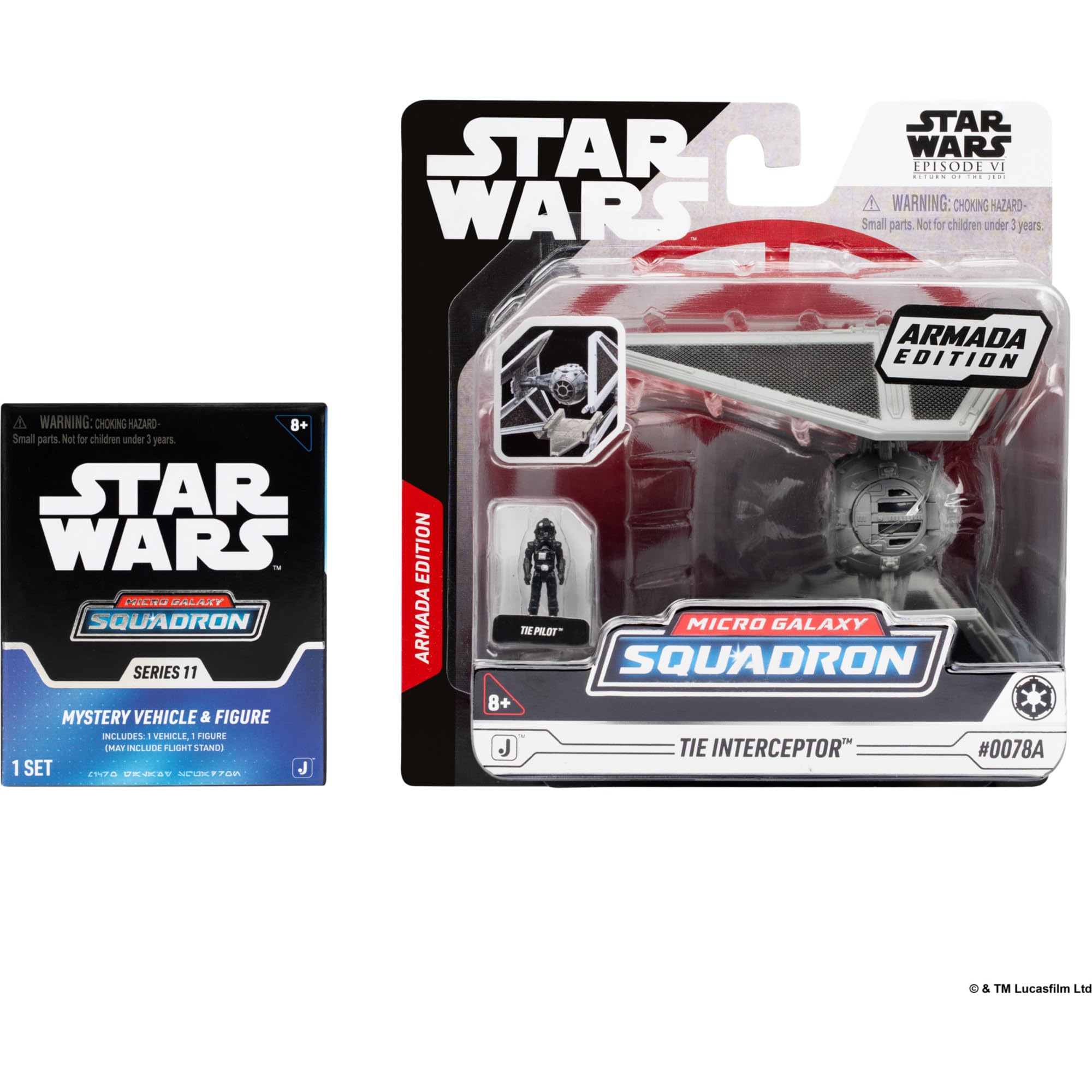 Jazwares Star Wars Micro Galaxy Squadron TIE Interceptor (Armada Edition) Mystery Bundle | 3-Inch & 2.5-Inch Vehicles 2
