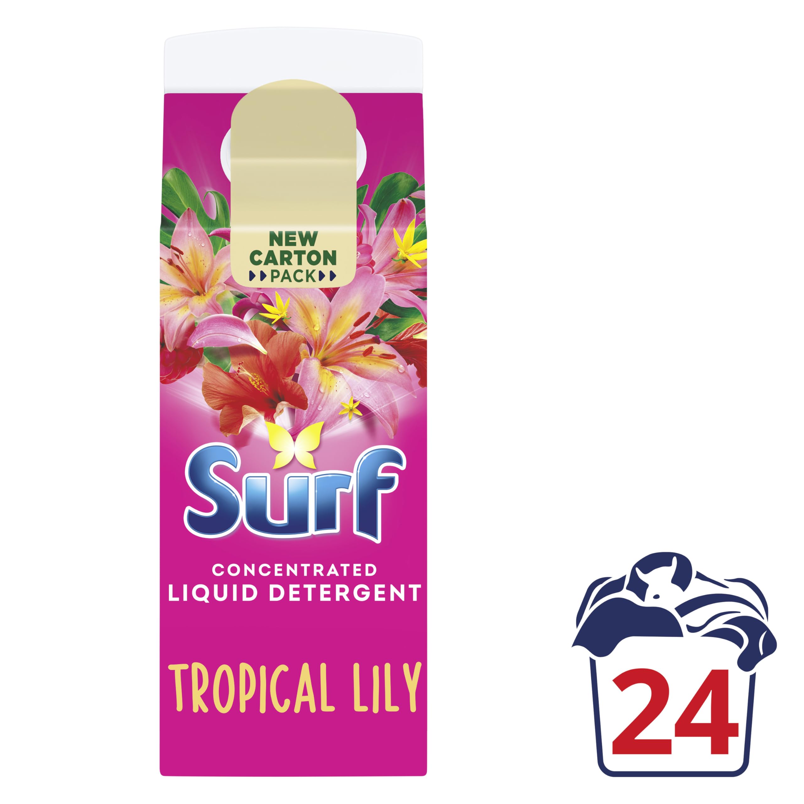 Surf Tropical Lily Laundry Washing Liquid Detergent (648 ml) 2