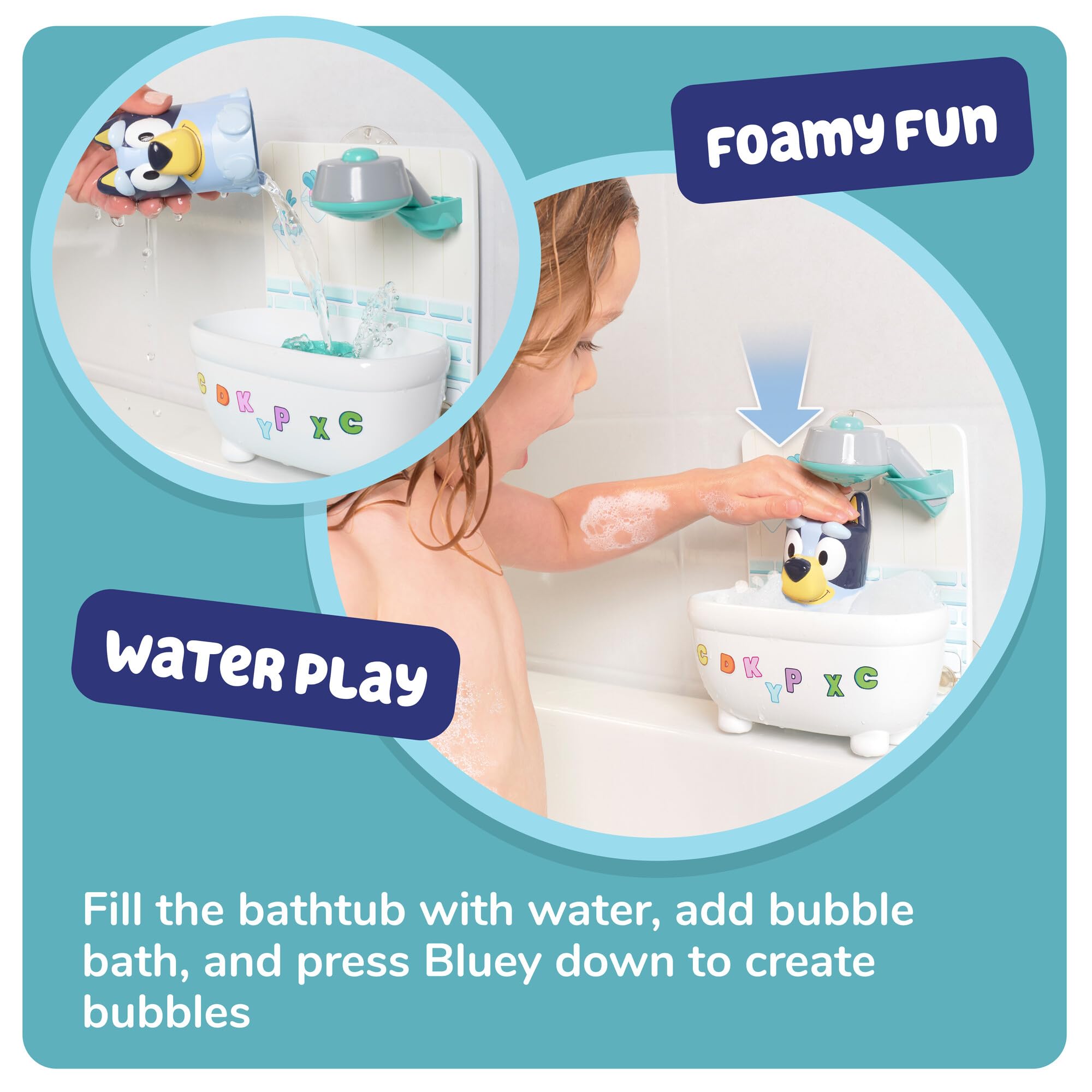 Shower & Scrub Bluey - Interactive Bath Toy for Toddlers 18 Months+ 5