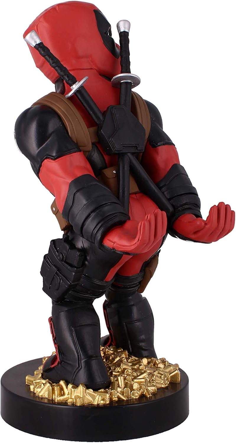 Marvel Deadpool Rear View Cable Guy - Controller & Phone Holder with Charging Cable 12
