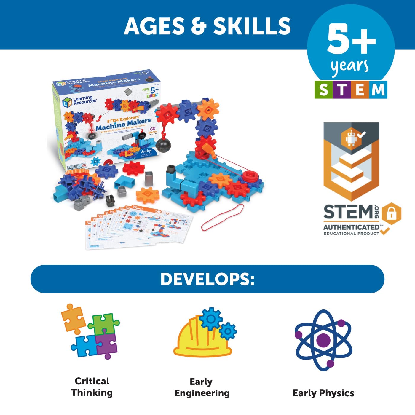 Learning Resources STEM Explorers™ Machine Makers - Building Toy for Ages 5+ 4
