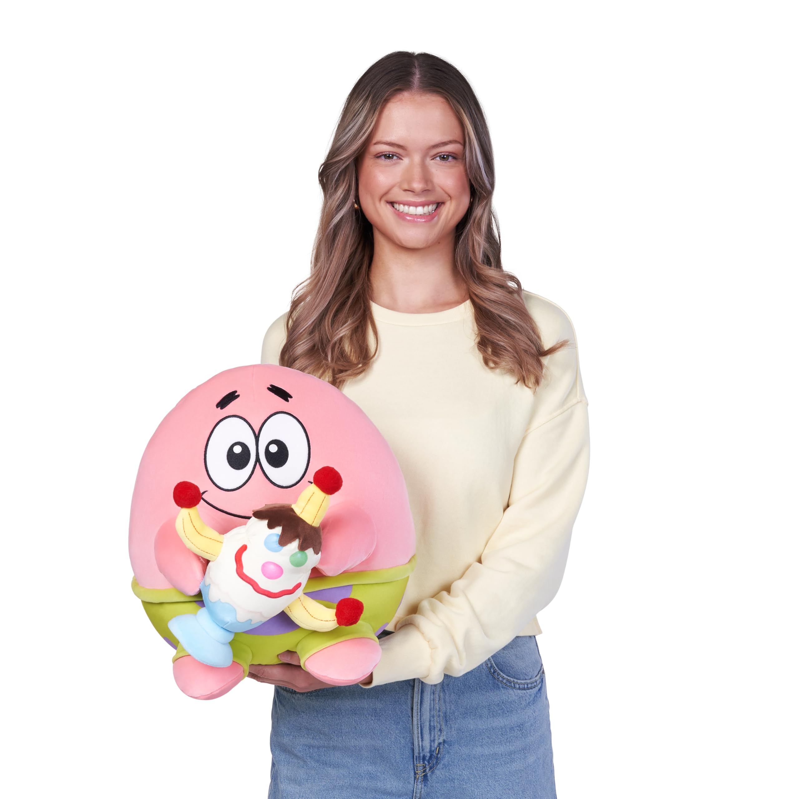 Snackles 14-inch SpongeBob SquarePants Patrick Star Plush - Super-Soft Stuffed Animal