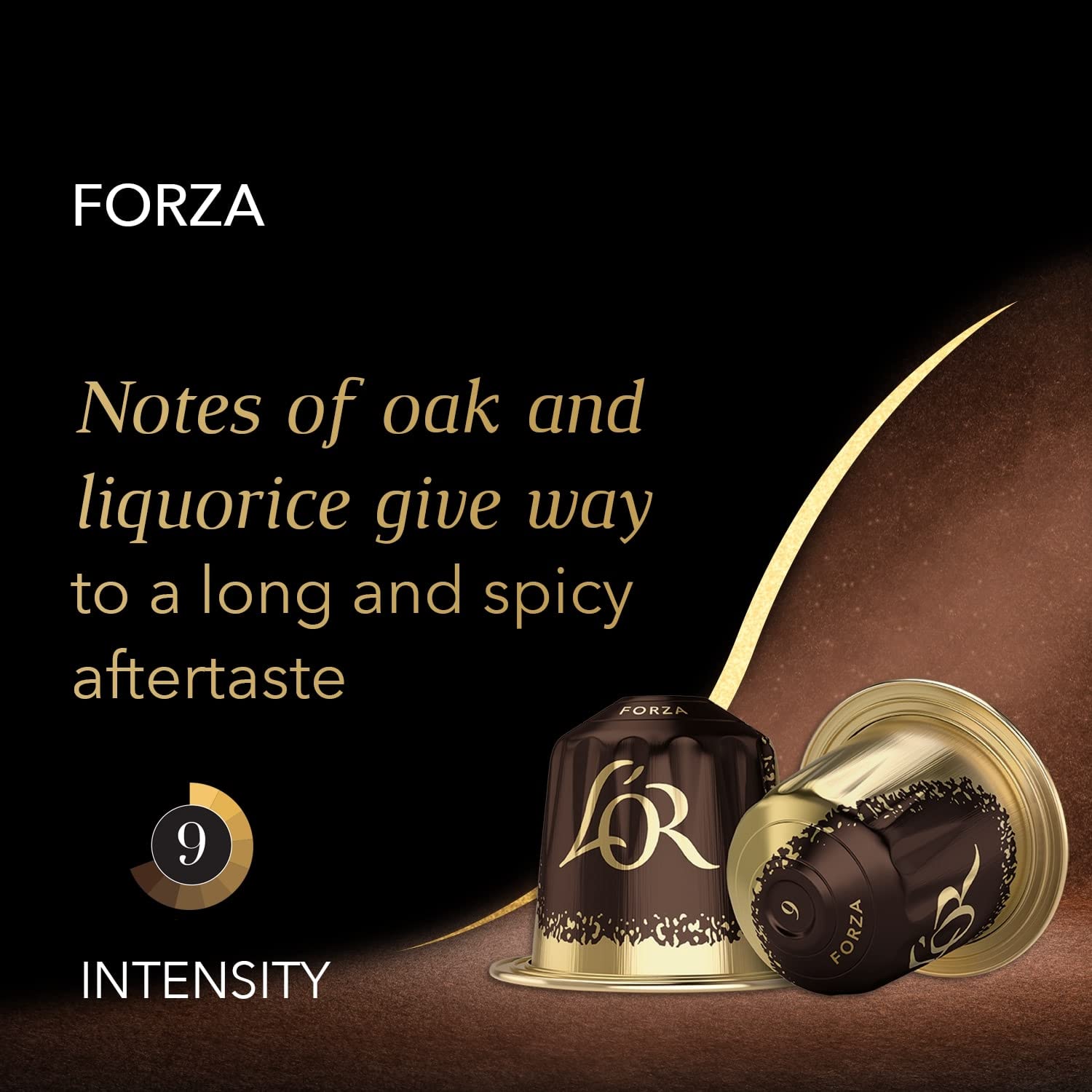 L'OR Espresso Forza Coffee Pods x10 Intensity 9 - Aluminum Capsules for Nespresso Machines 7