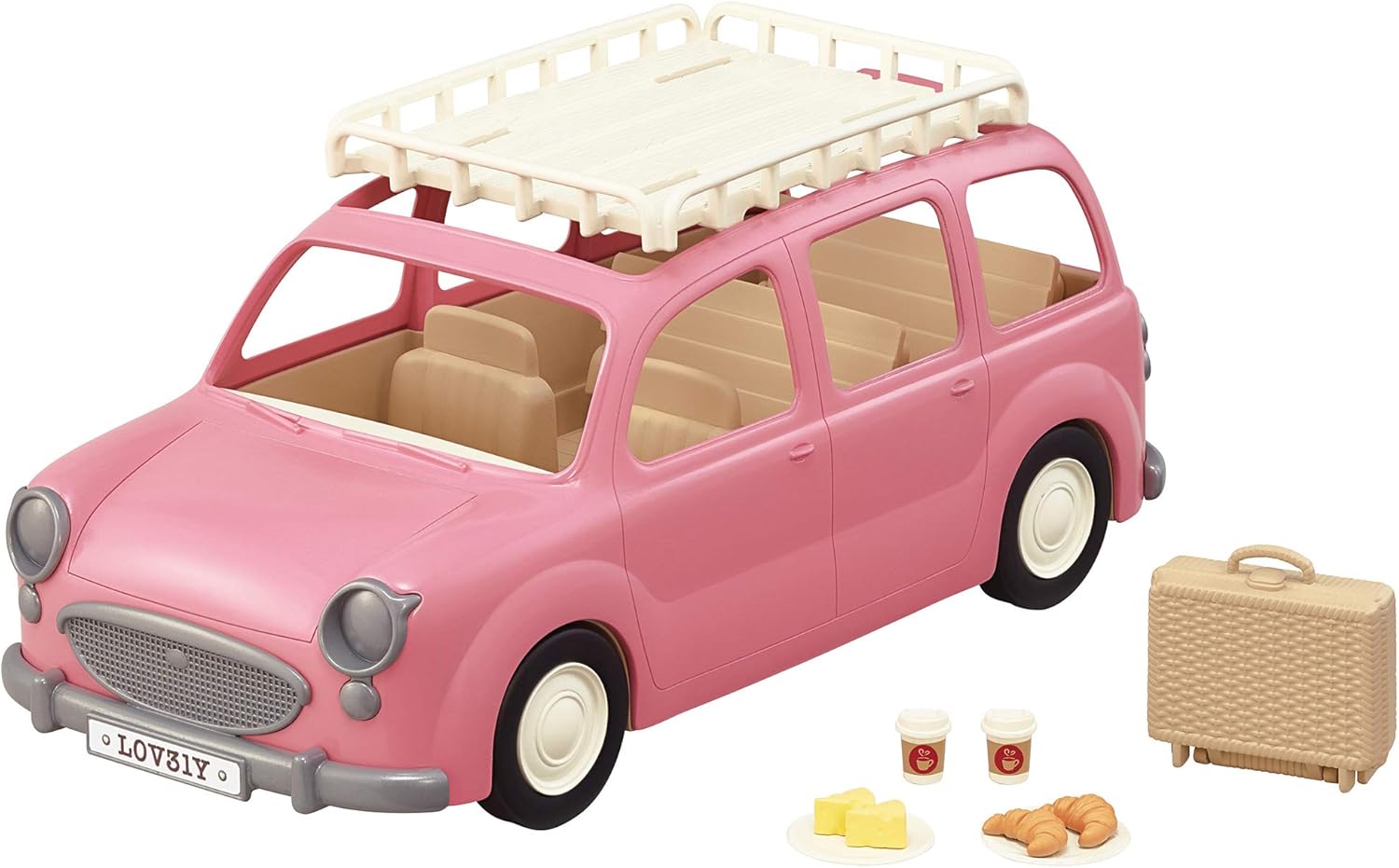 Sylvanian Families Family Picnic Van - 8-Figure Playset with Picnic Transformation