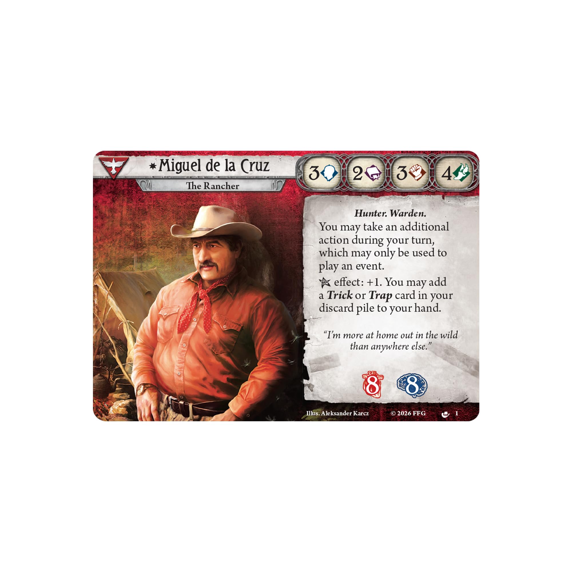 Asmodee Arkham Horror LCG: Miguel de la Cruz Investigator Deck - Ages 14+ | 60 Cards 2