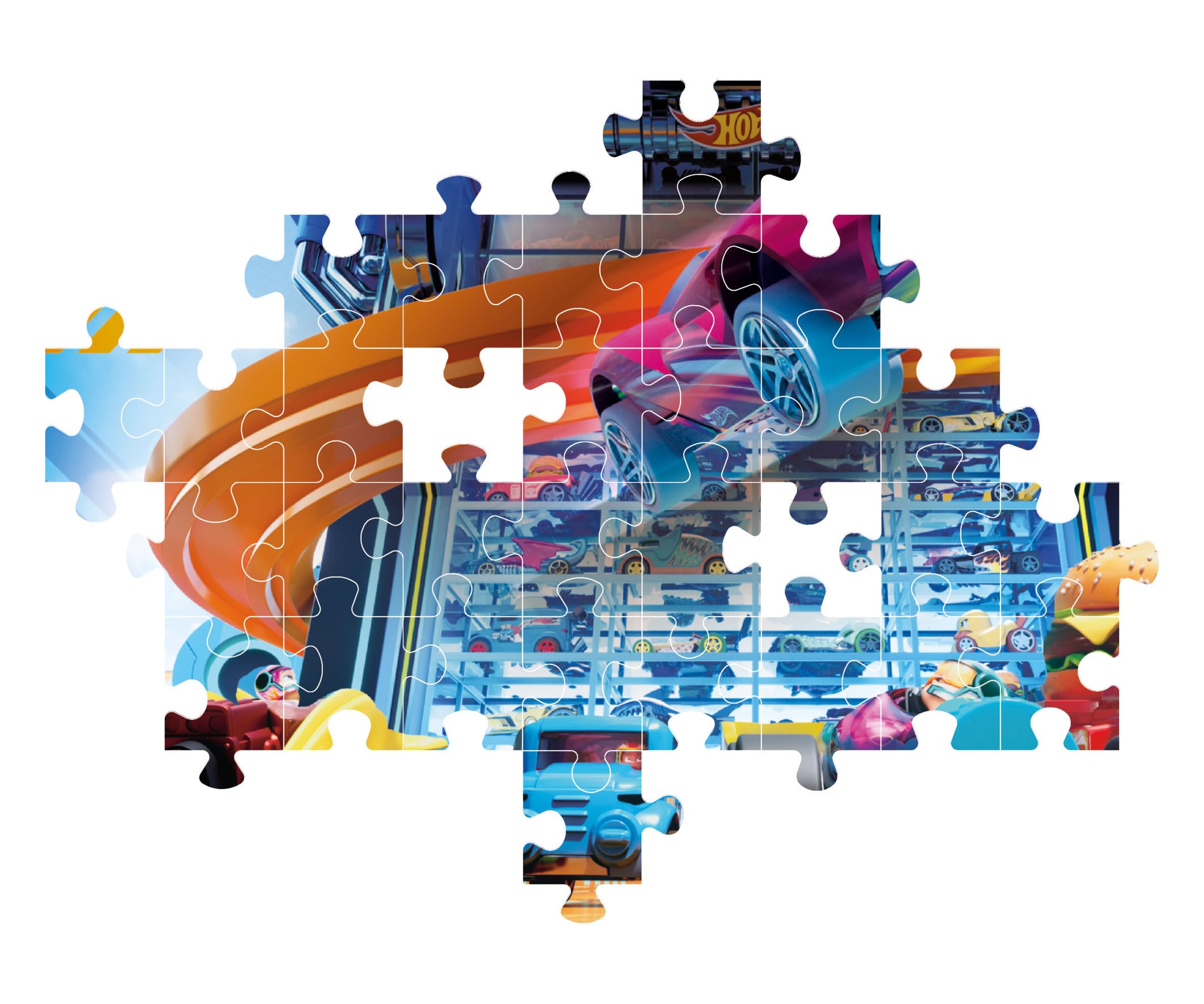 Clementoni Hotwheels 104-Piece Jigsaw Puzzle - Supercolor Kids Puzzle for Ages 6-8 4
