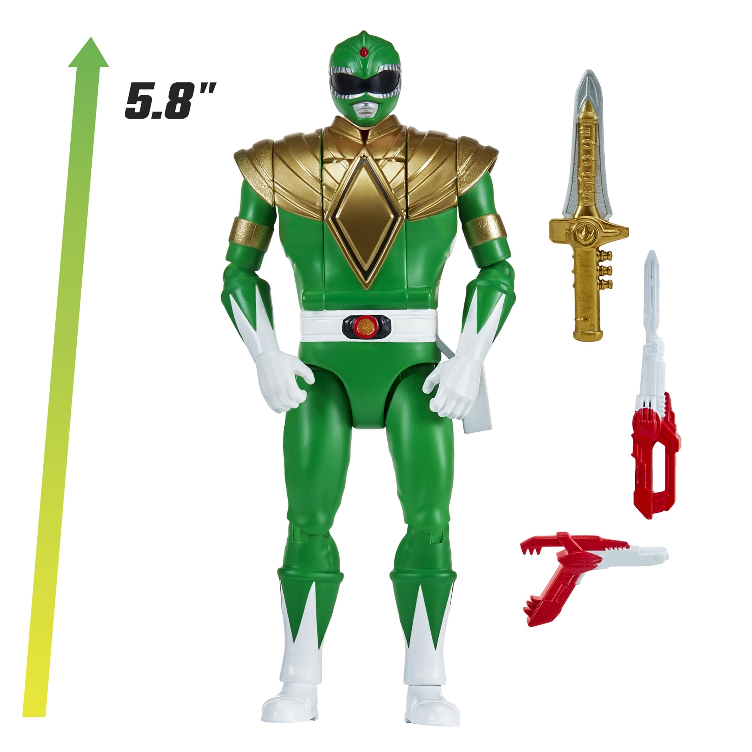 Playmates Power Rangers Auto-Morphin Green Ranger Action Figure | 15.2 cm | Ages 4+ 2