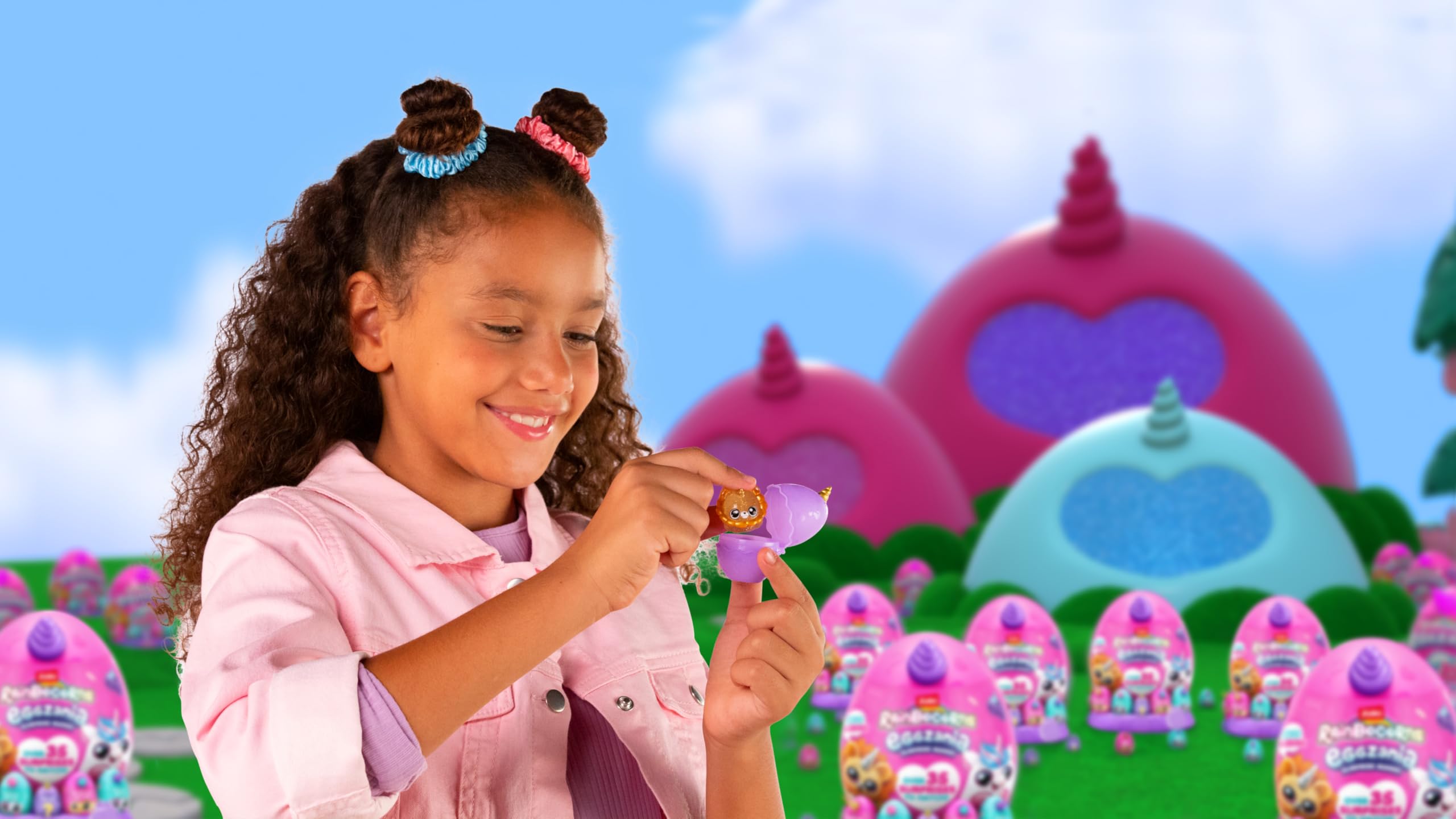 Rainbocorns Eggzania Surprise Mania Trixie the Kitten - Collectible Plush with 20+ Surprises, 28 cm Cuddly Stuffed Animal - Ages 3+ 3