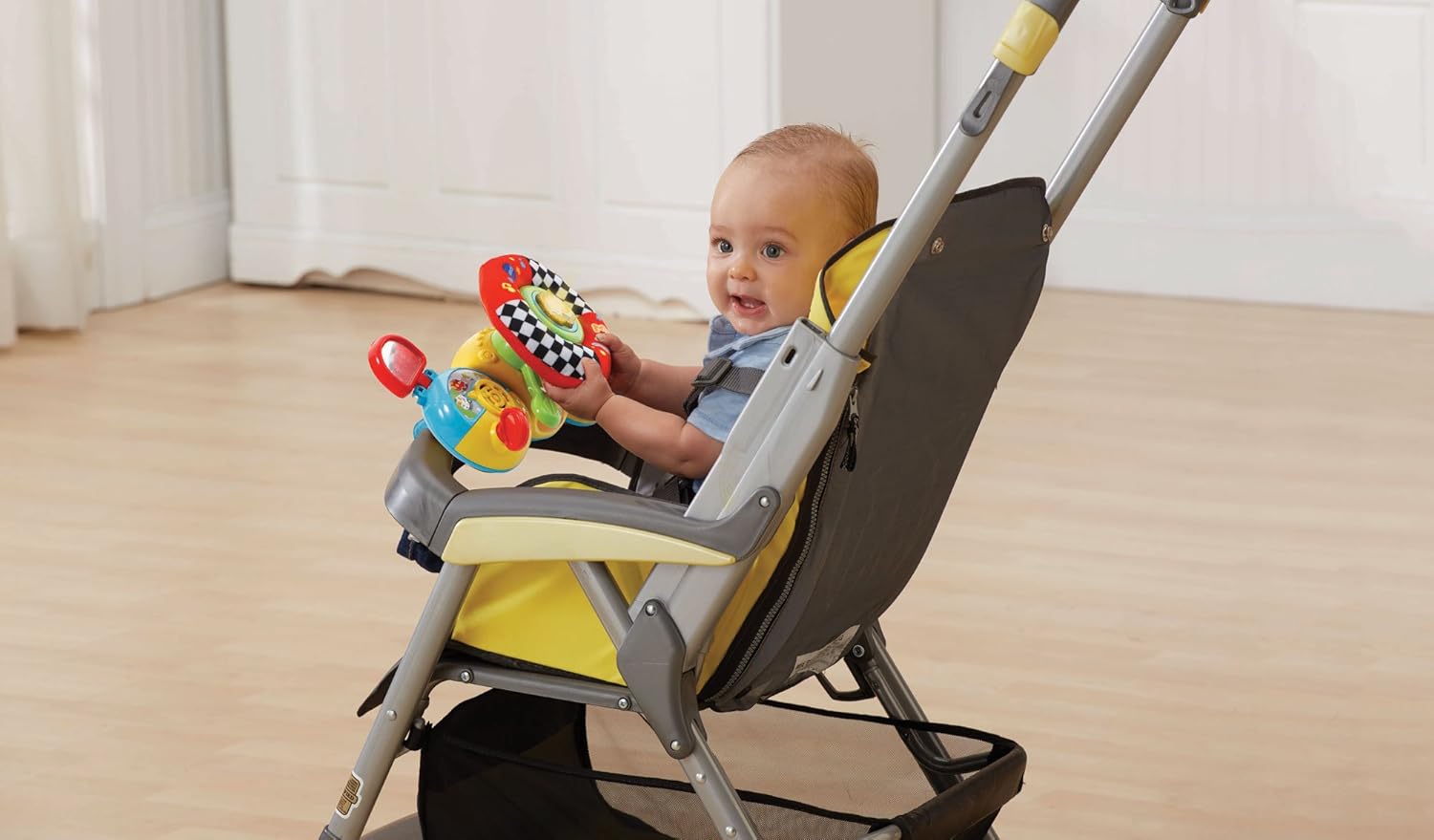 VTech Toot Toot Drivers Baby Driver - Interactive Pushchair Toy with Lights, Sounds & Role-Play for 3-24 Months