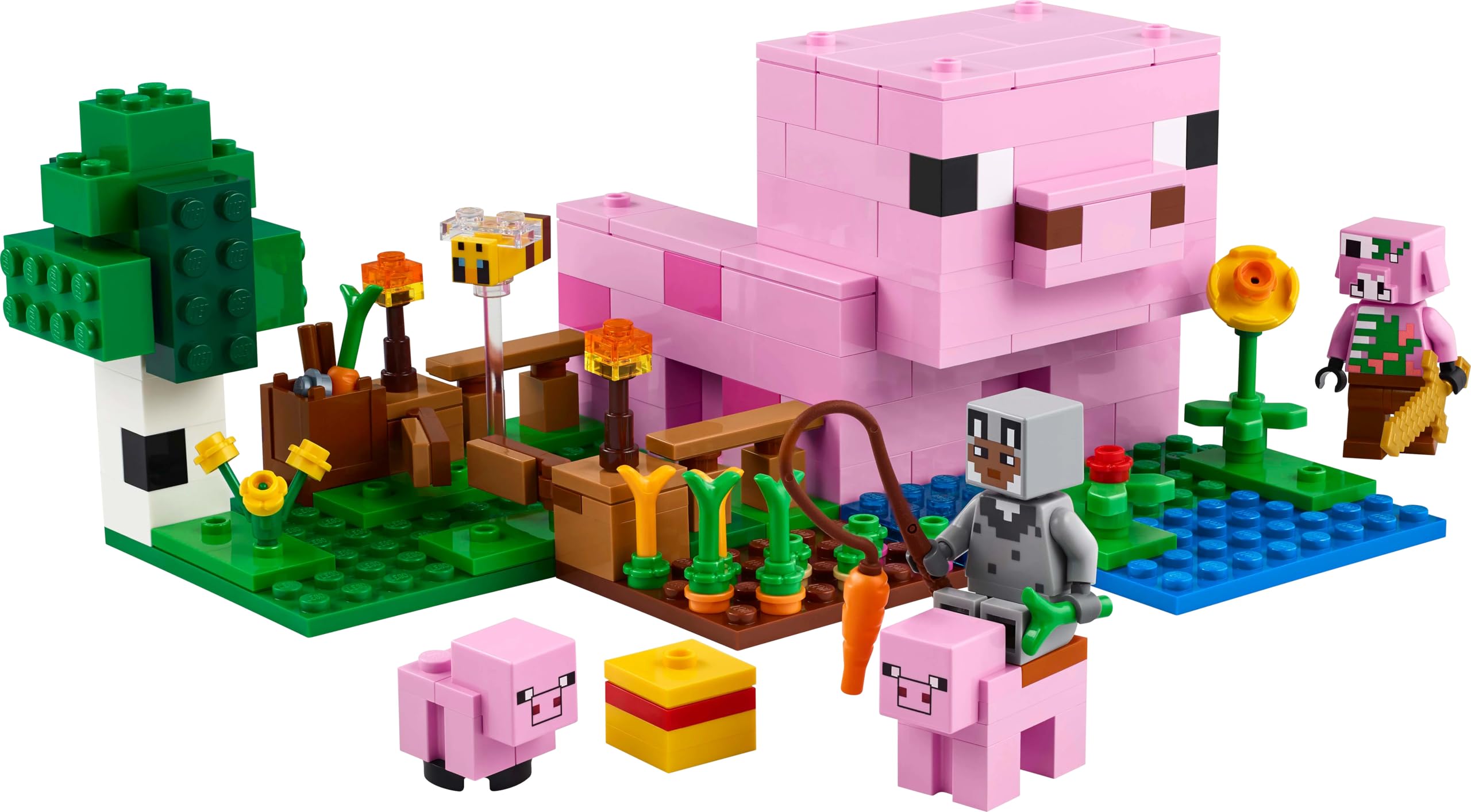 LEGO Minecraft The Baby Pig House Building Toy - 238-Piece Playset for Ages 7+ 4