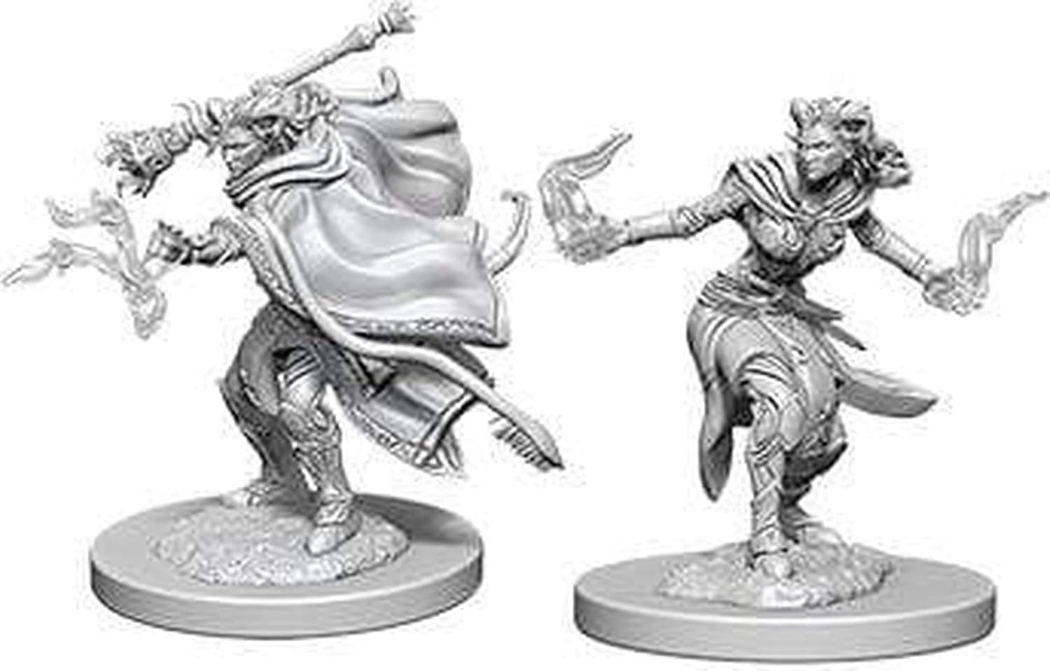 Dungeons & Dragons Nolzur's Marvelous Miniatures Female Tiefling Warlock Unpainted Set