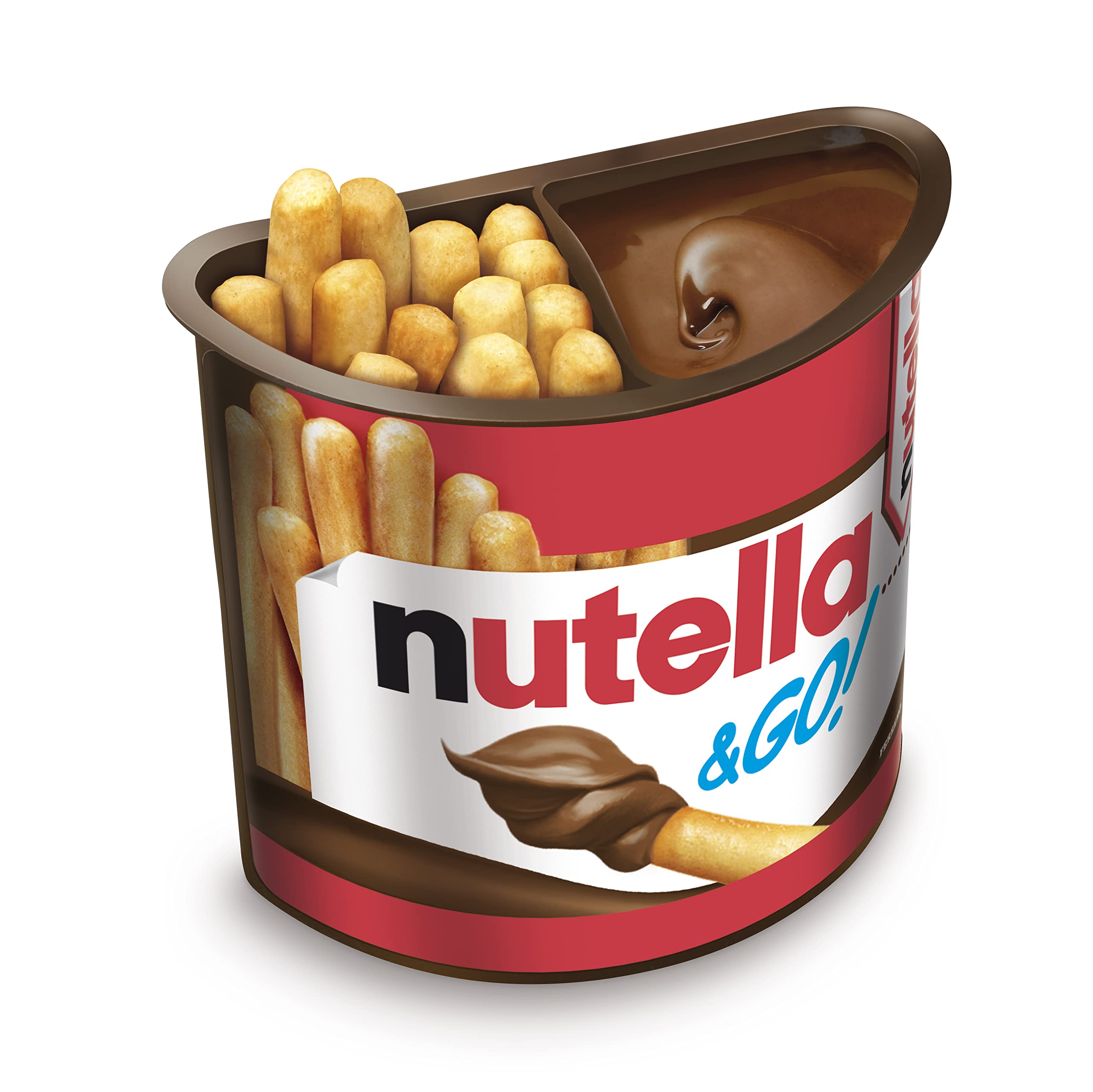 Nutella &Go! Chocolate Hazelnut Spread with Breadsticks Snack Pack | 8 Items | 96g Total 3