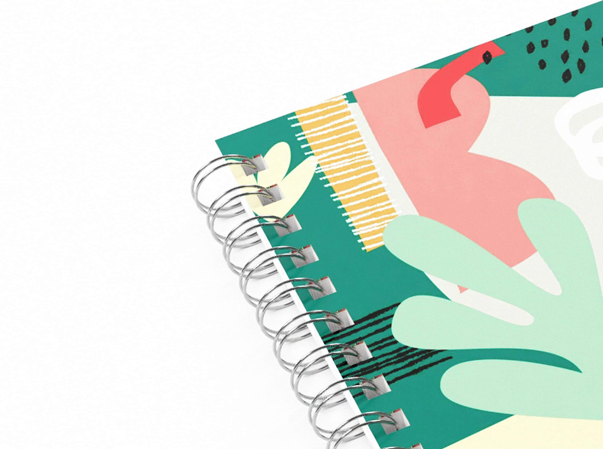 Silvine A5 Wirebound Notebook - 160 Page Feint Ruled with Perforated Pages | Assorted Designs 4
