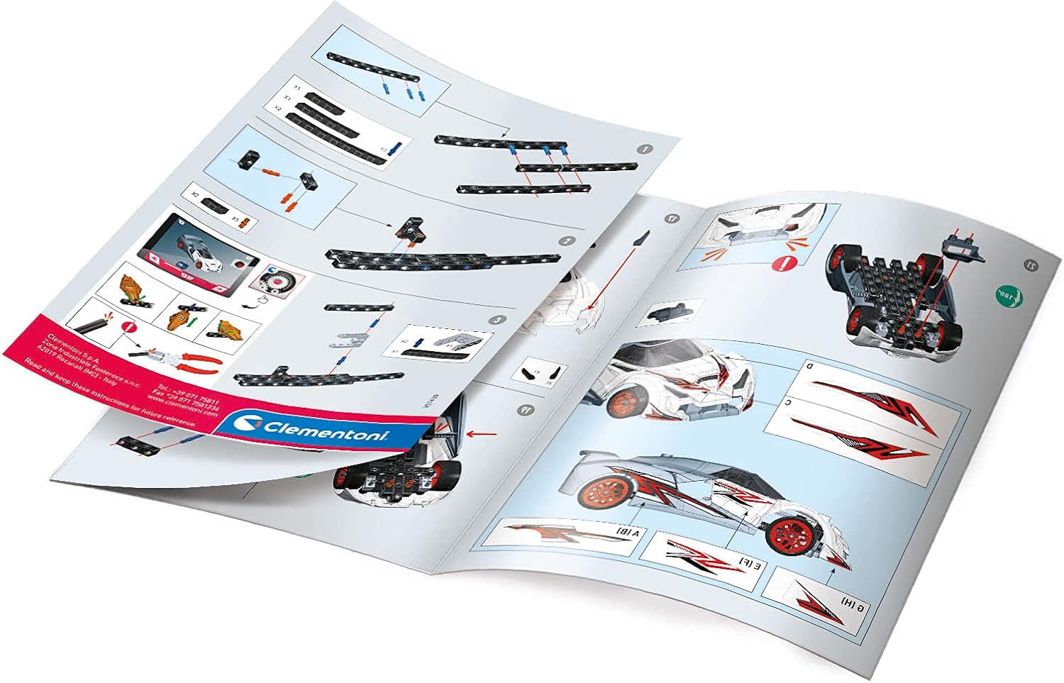 Clementoni Science Museum Mechanics Hypercar Kit - Educational Building Set for Kids 8+ 4