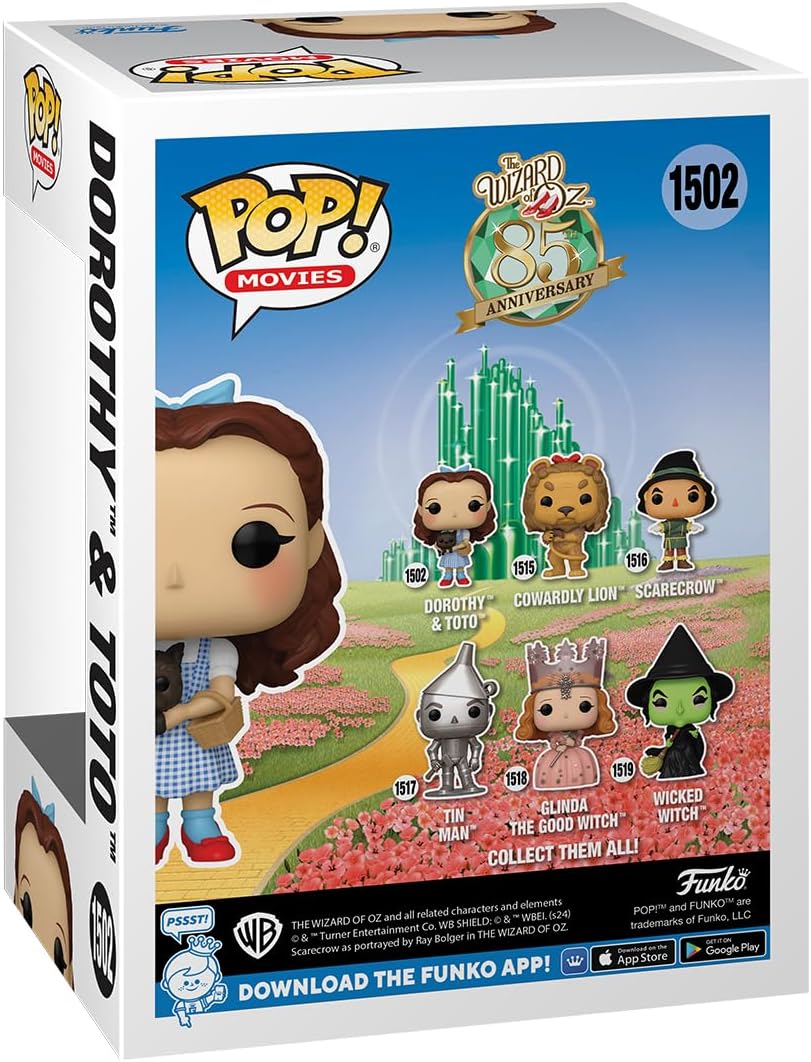 Funko Pop! Movies The Wizard of Oz - Dorothy Gale with Toto Vinyl Figure (75979) 3