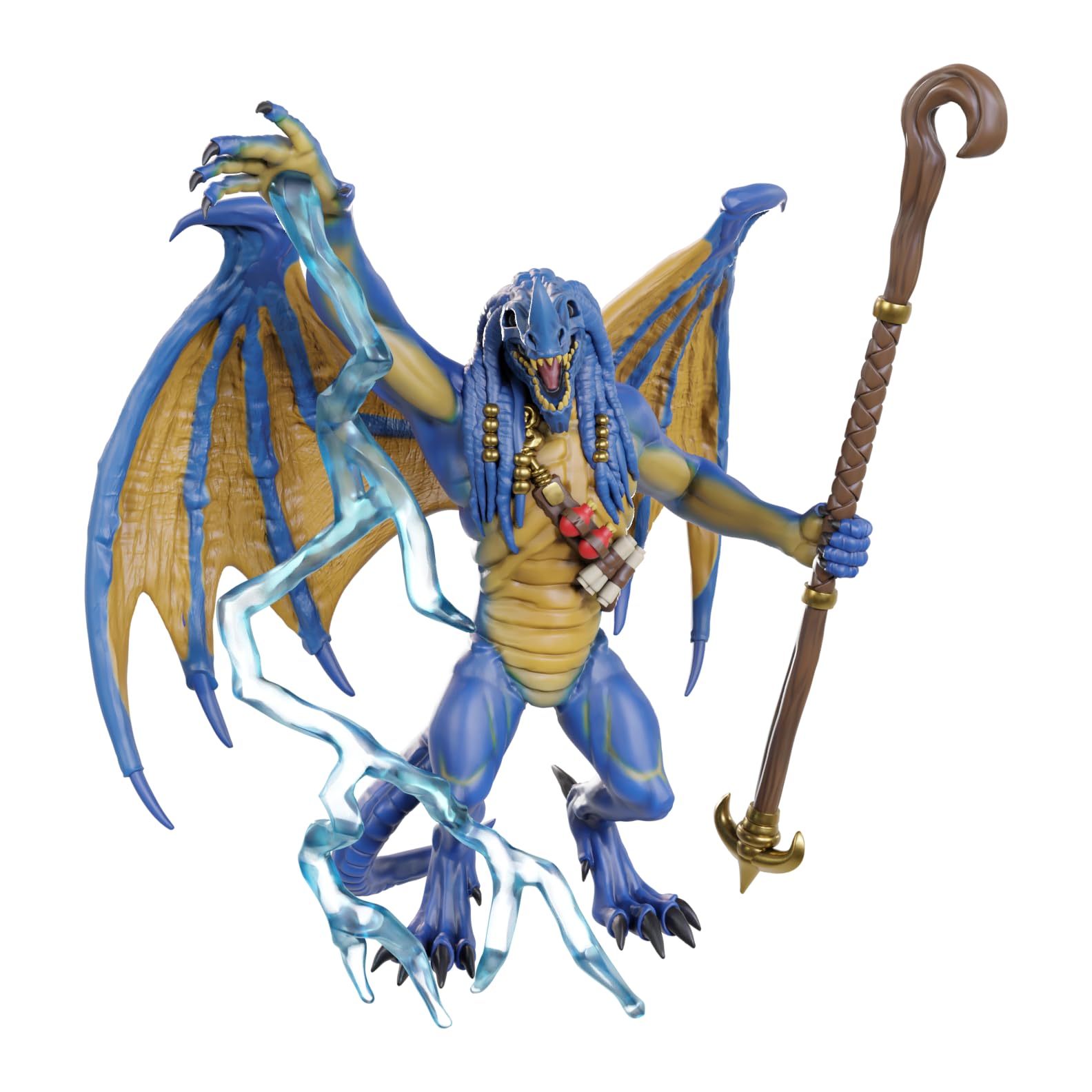 WizKids D&D Nolzur's Marvelous Miniatures - Blue Abishai (Wave 24) | Unpainted Plastic Figure