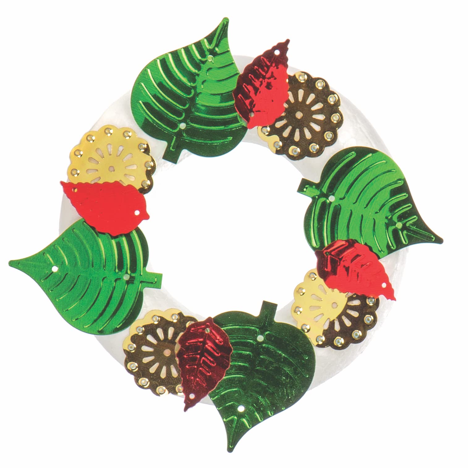 Baker Ross Jumbo Sequins for Kids - Assorted Christmas Craft Sequins in 8 Colors 4