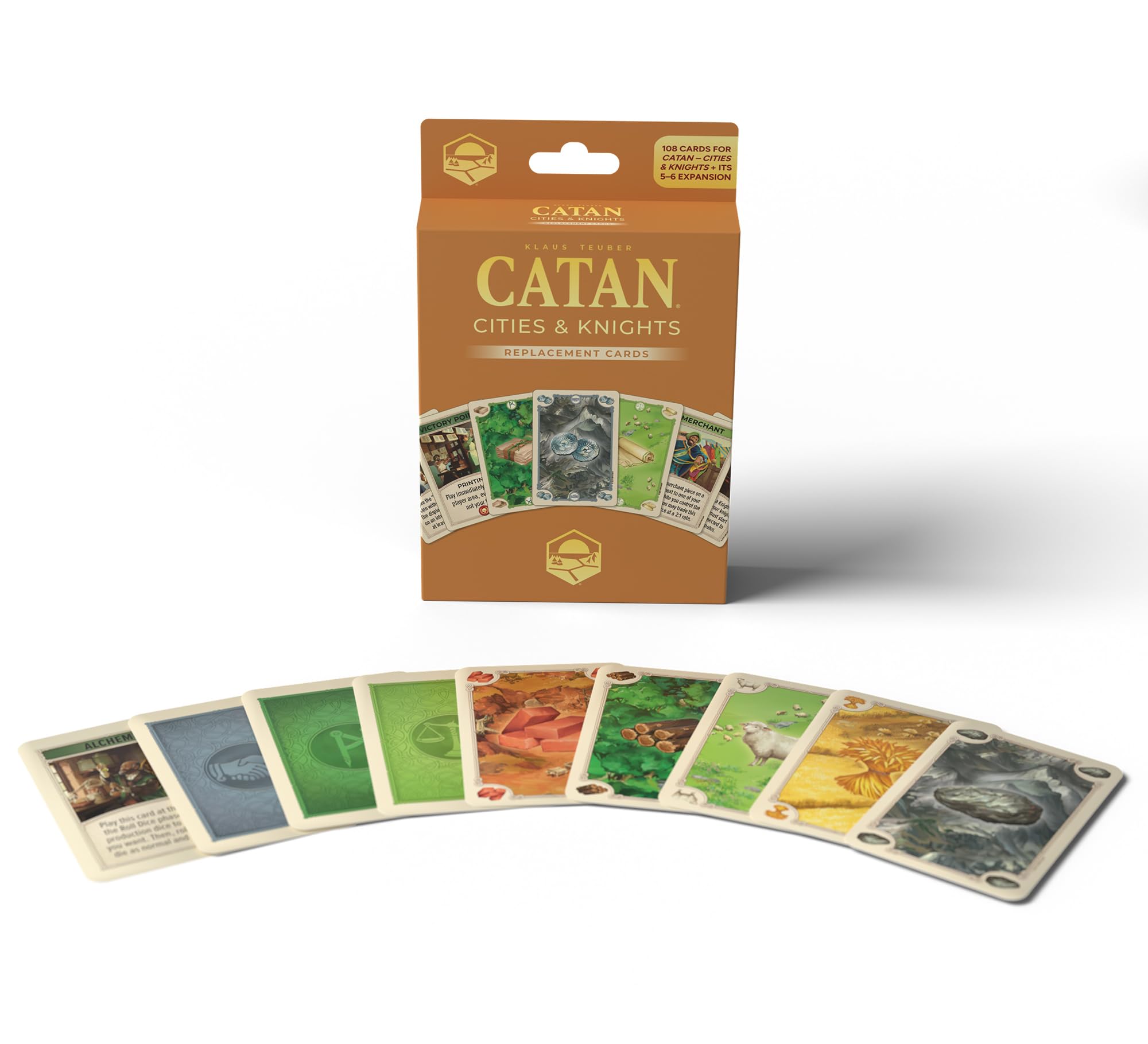 CATAN Cities & Knights Card Accessory Set (6th Edition) - Replacement Cards for Expansion