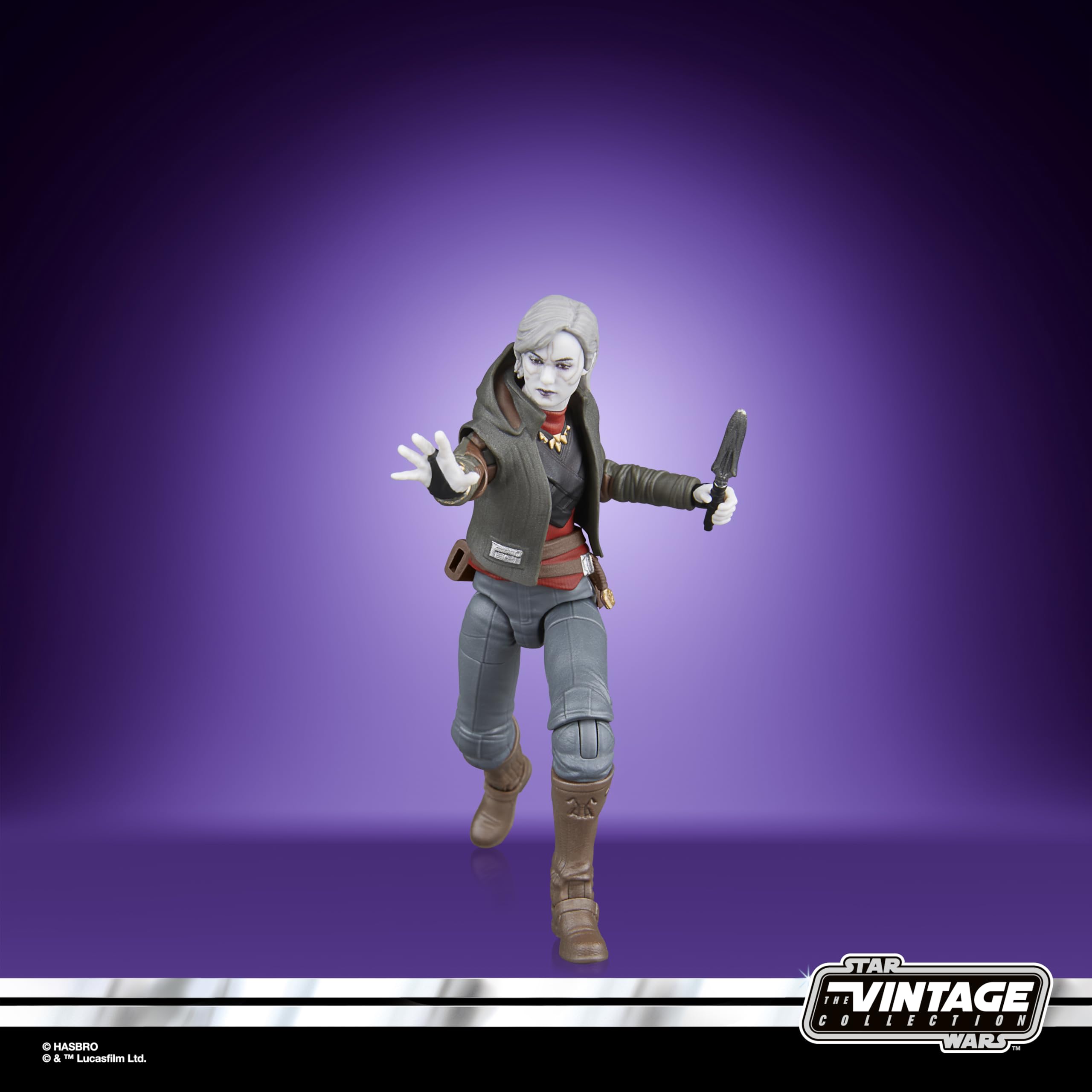 Star Wars The Vintage Collection Nightsister Merrin Action Figure - 9.5 cm Scale, Inspired by Jedi: Survivor 8