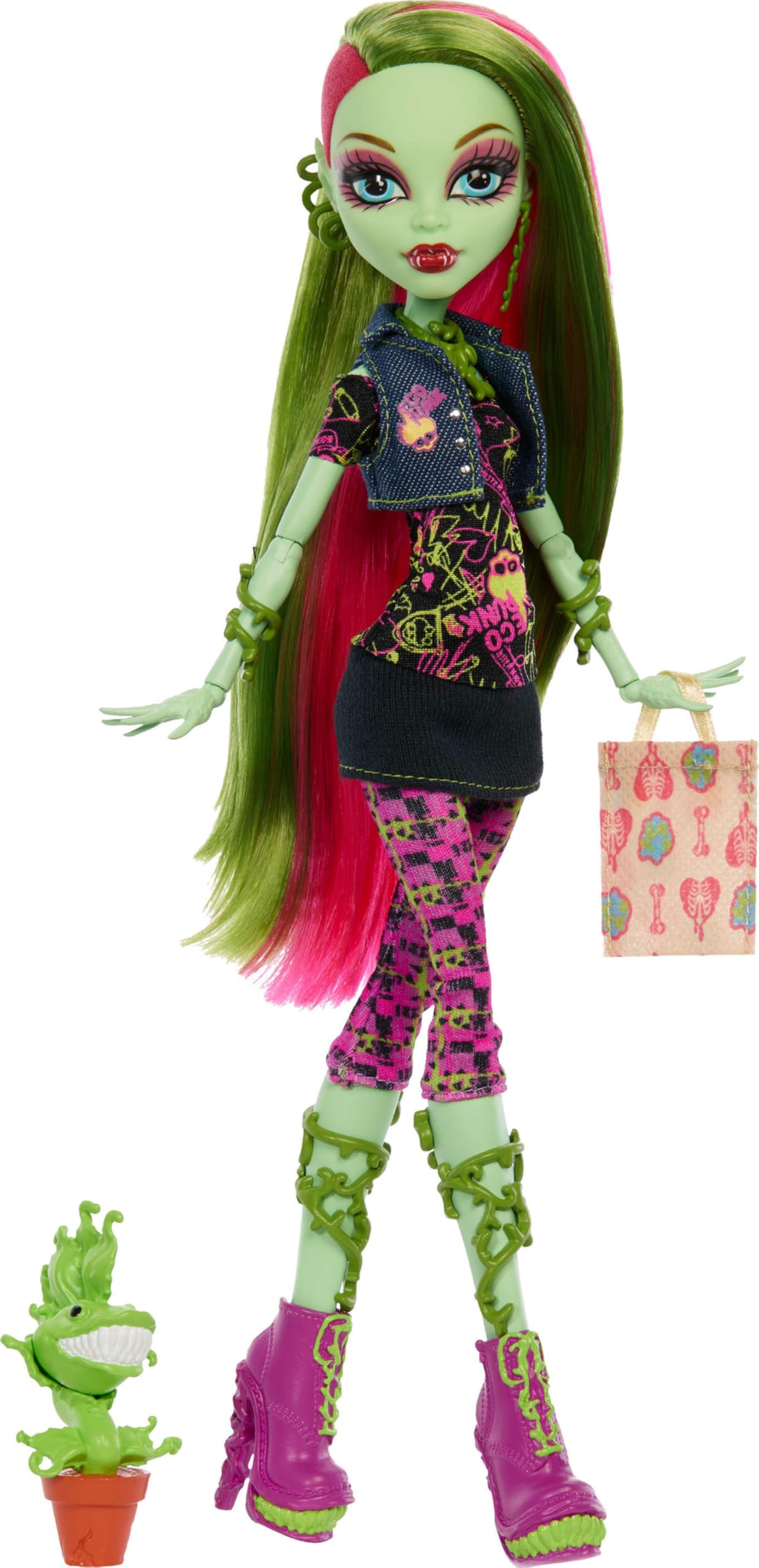 Monster High Boo-riginal Creeproduction Doll - Venus McFlytrap Collectible | Posable | Includes Pet