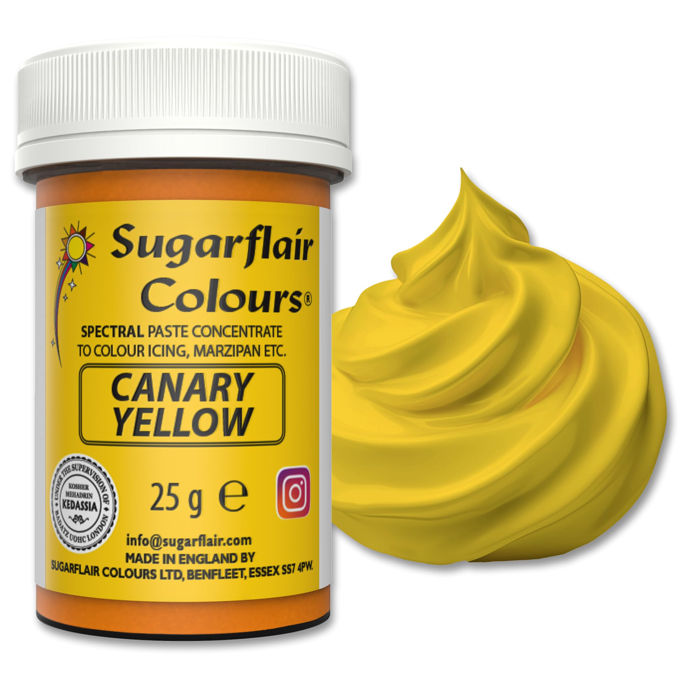 Sugarflair - Spectral Canary Yellow Food Colouring Paste (25g) 5