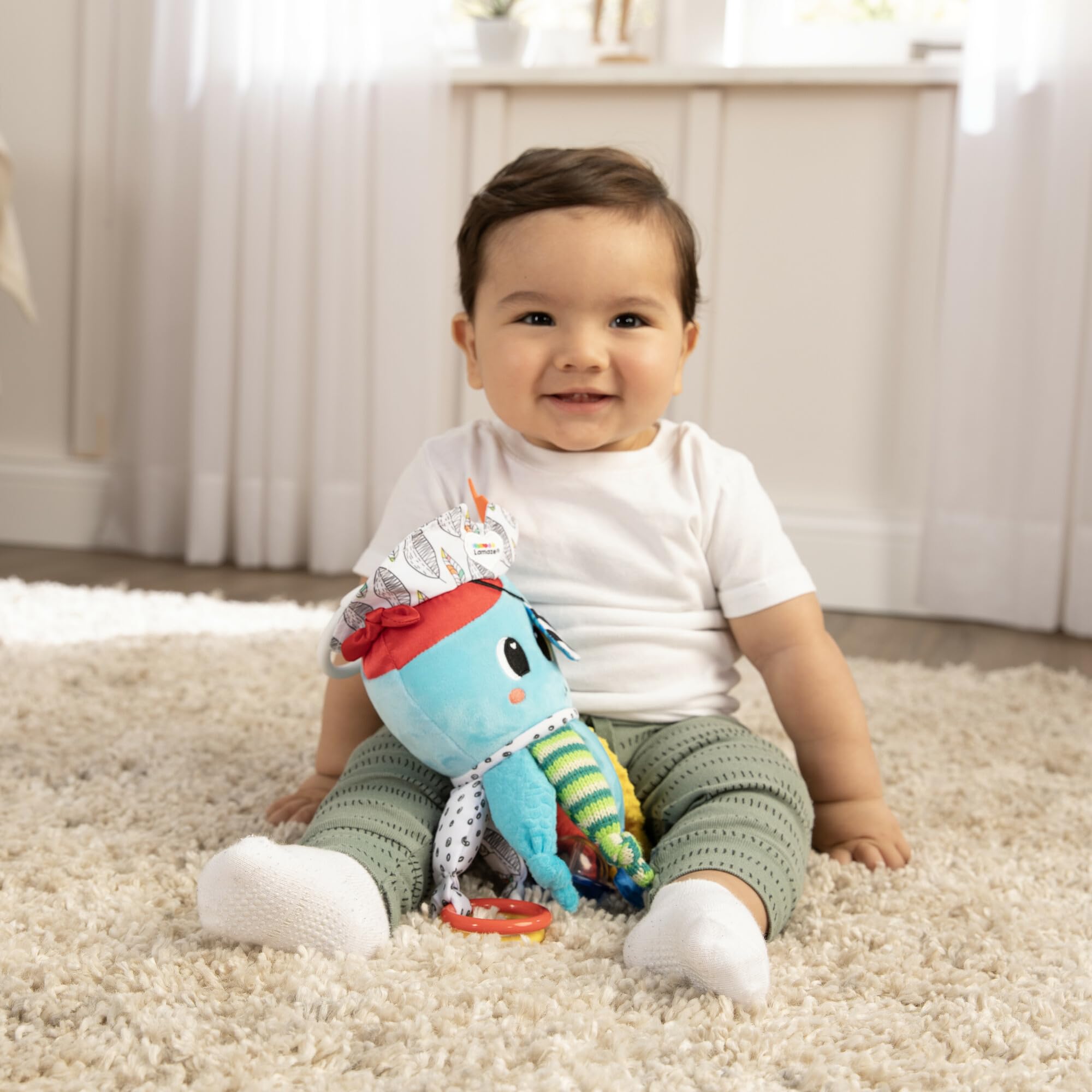 Lamaze Captain Calamari - Clip & Go Baby Sensory Toy for 0-6 Months 8