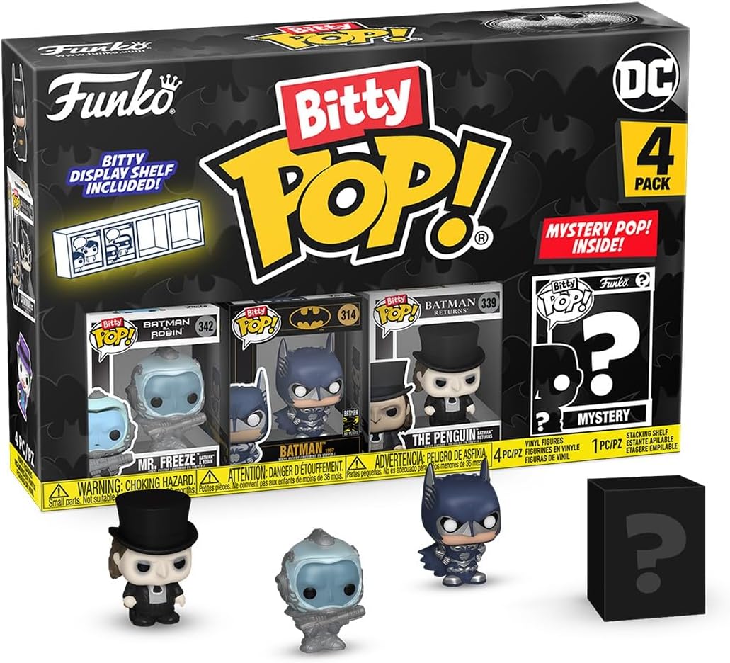 Funko Batman 85th - Freeze 4PK Bitty Pop! Collectible Figure with Mystery Mini (81129)