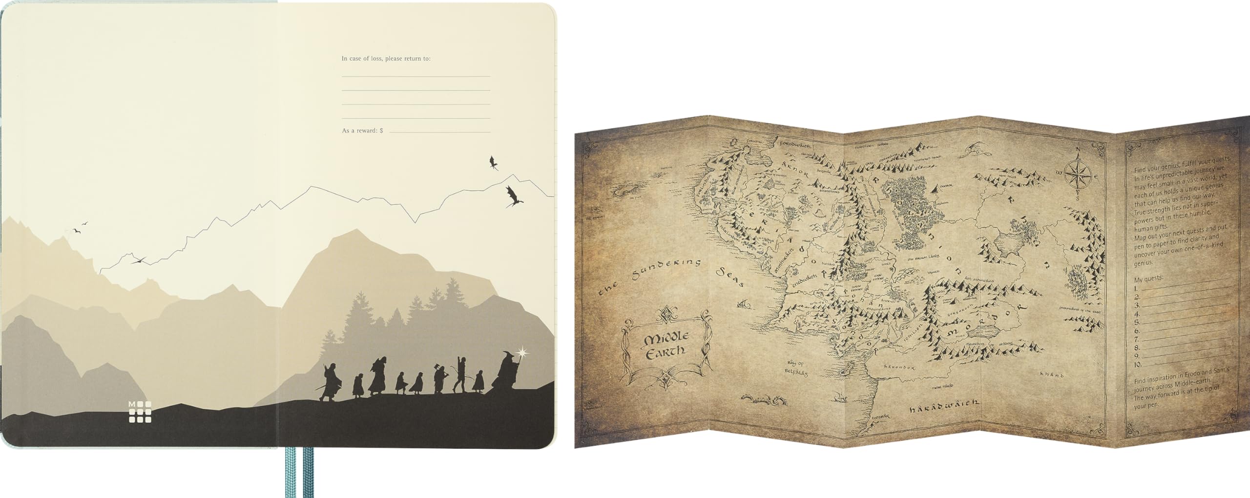 Moleskine The Lord of the Rings Aragorn Lined Notebook - Large 13x21cm Hardcover 2