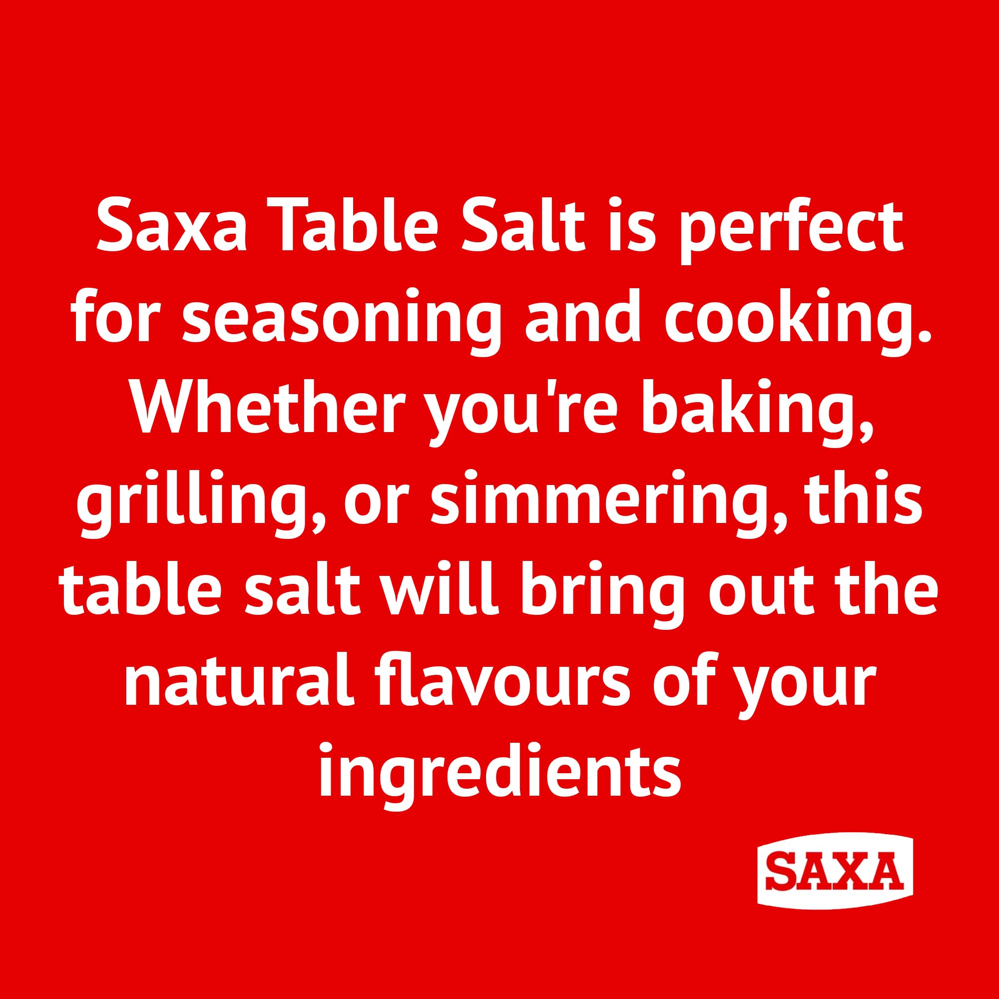 Saxa Fine Table Salt for Cooking and Table Use, 750g Drum 6