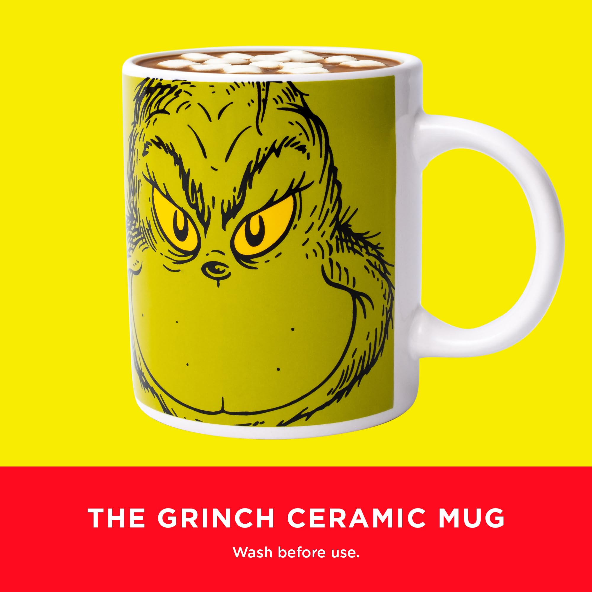 Grinch Hot Chocolate Gift Set with Mug and Socks - Hot Chocolate & Marshmallows 11