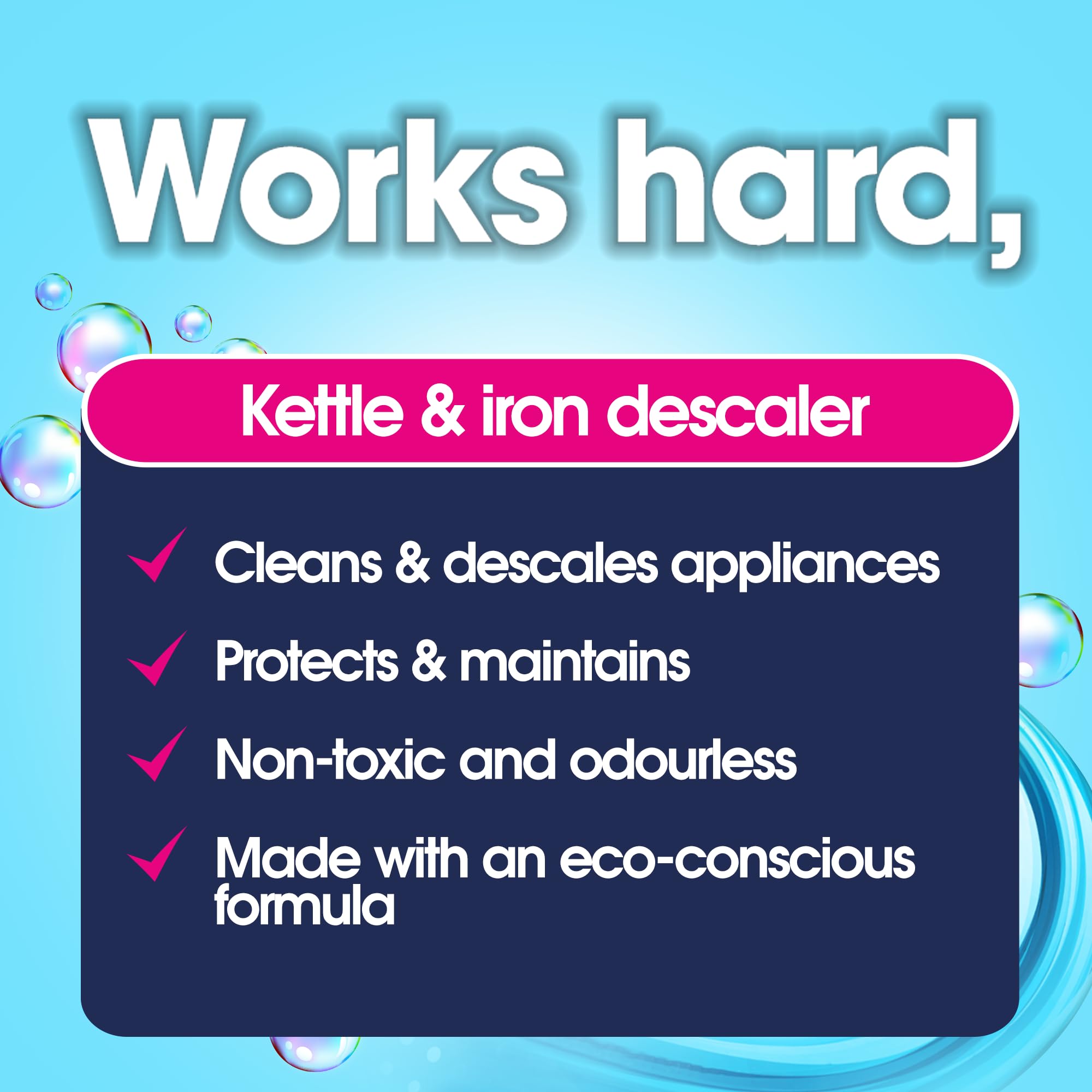 Ecozone Kettle & Iron Descaler - 3-Sachet Pack for Limescale Removal 8