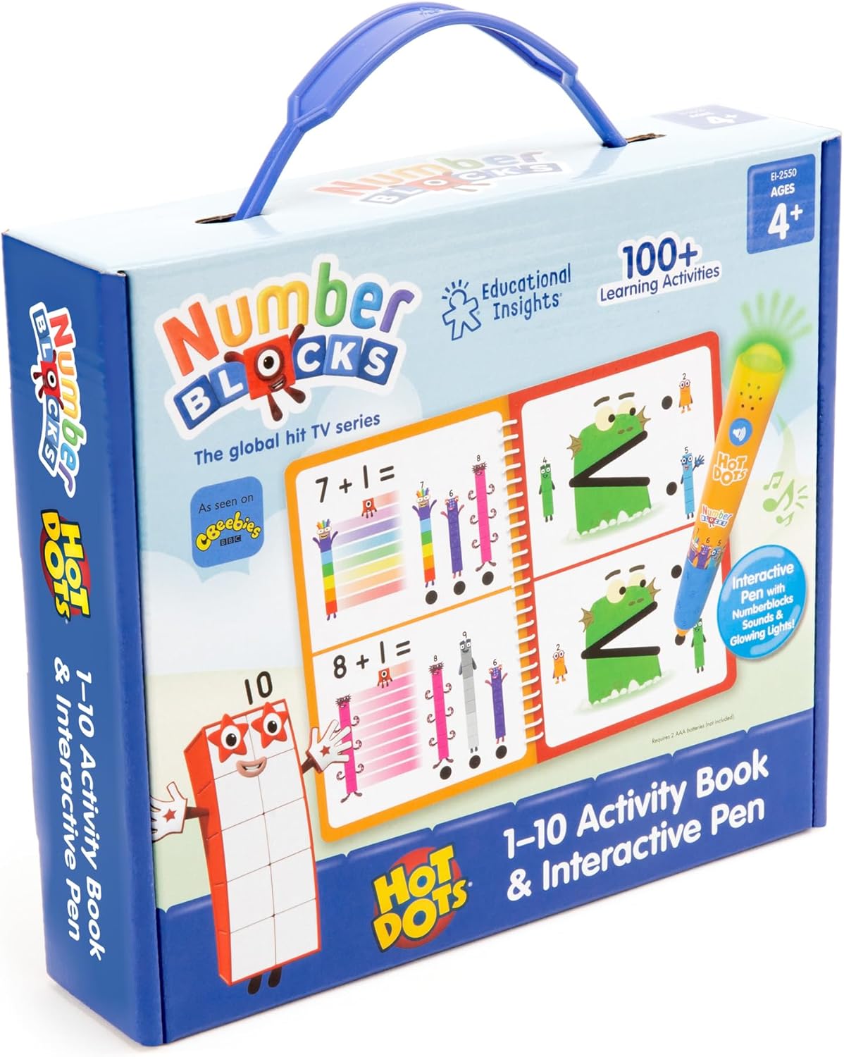 Learning Resources Hot Dots Numberblocks 1–10 Activity Book & Interactive Pen - Educational Electronic Learning Toy for Ages 4-8 8