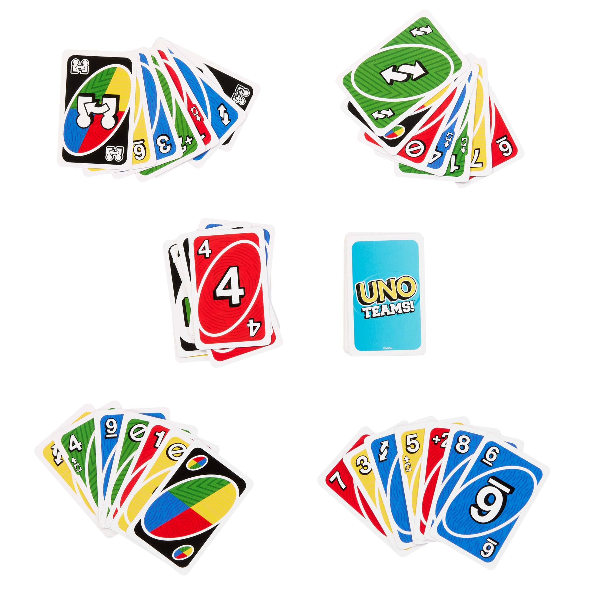Mattel Games UNO Teams Card Game for Family and Game Nights 5