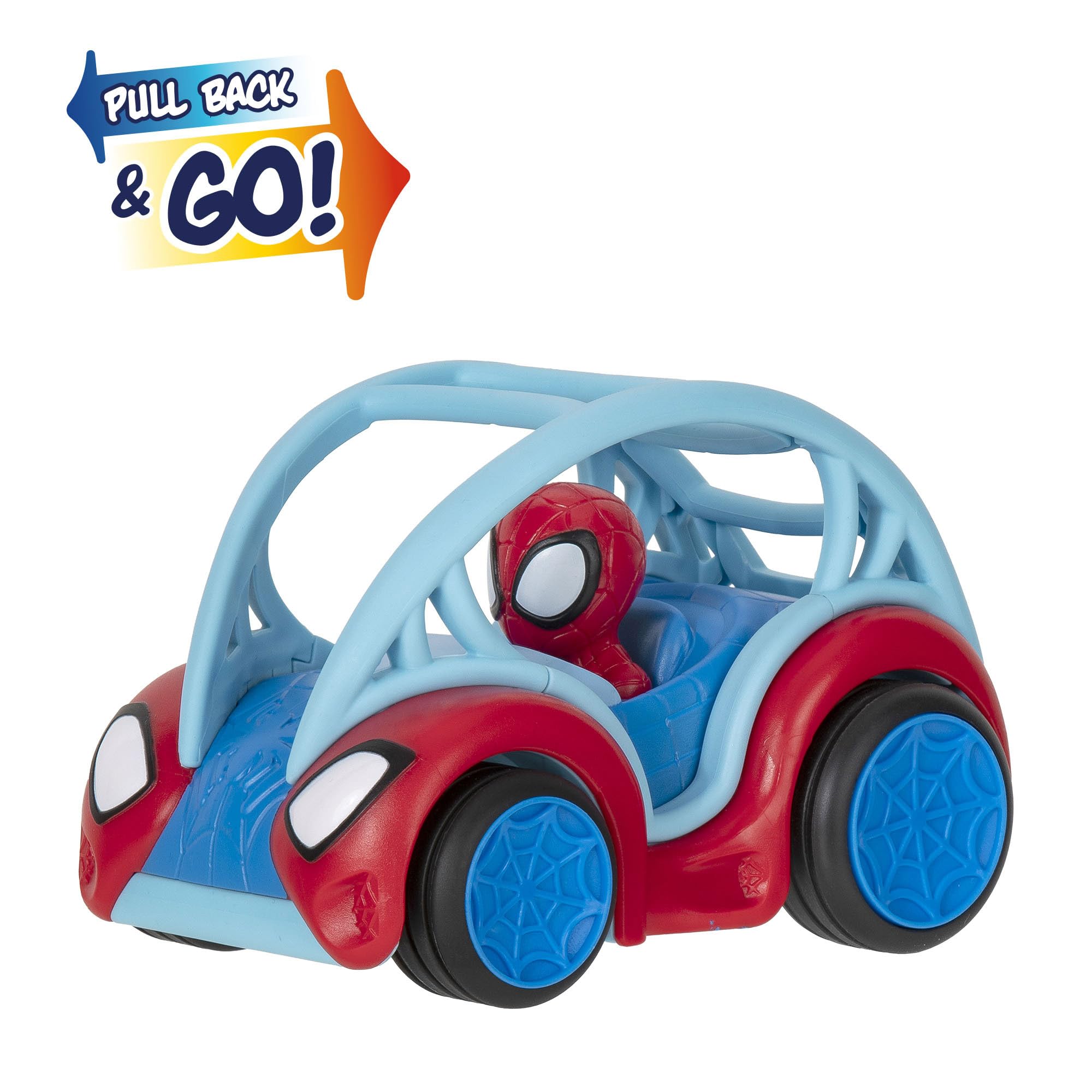 Marvel's Spidey and His Amazing Friends Power Rollers - Pull-Back Action Vehicle 10