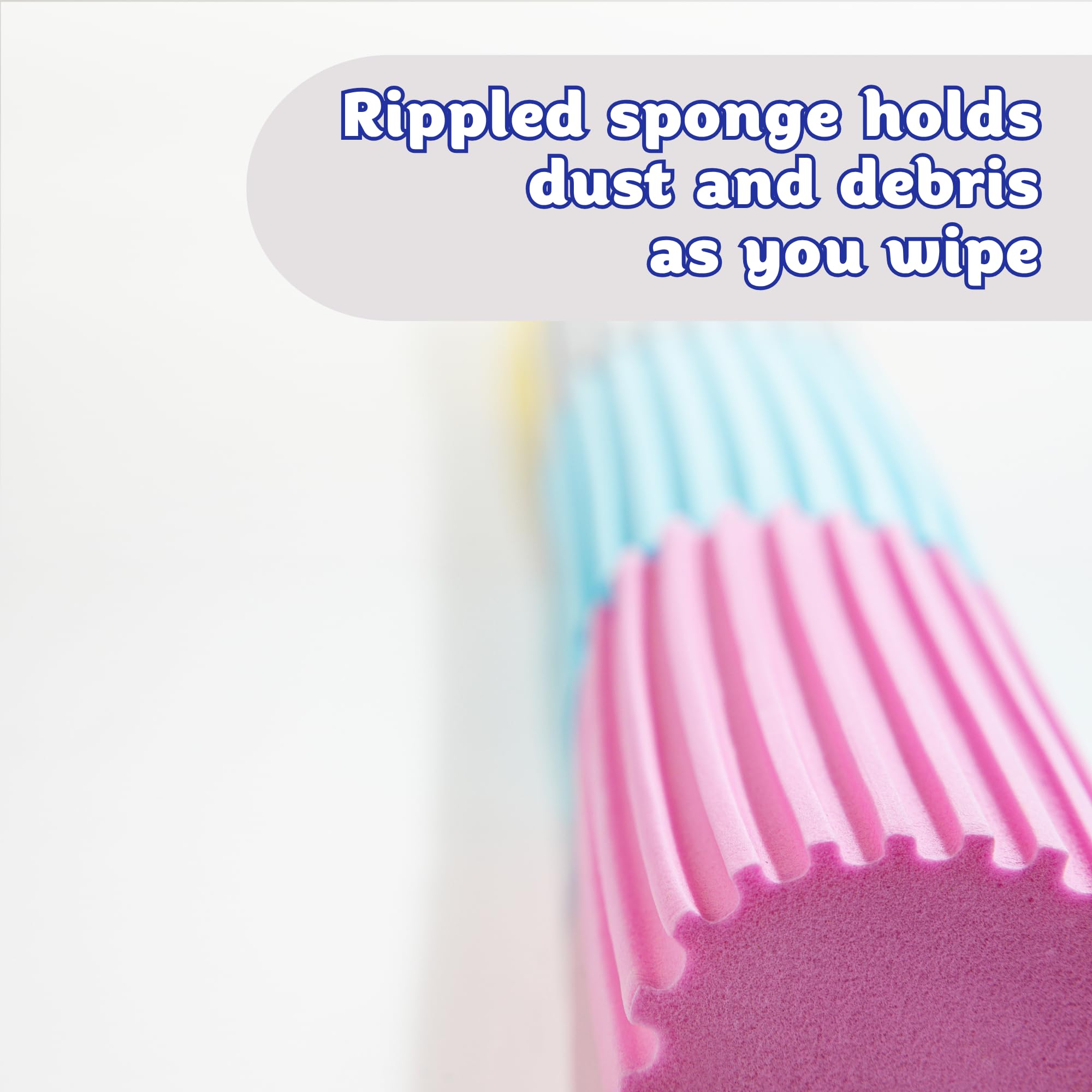 Scrub Daddy Damp Duster - Multipurpose Cleaning Sponge for Blinds, Radiators & Skirting Boards 6