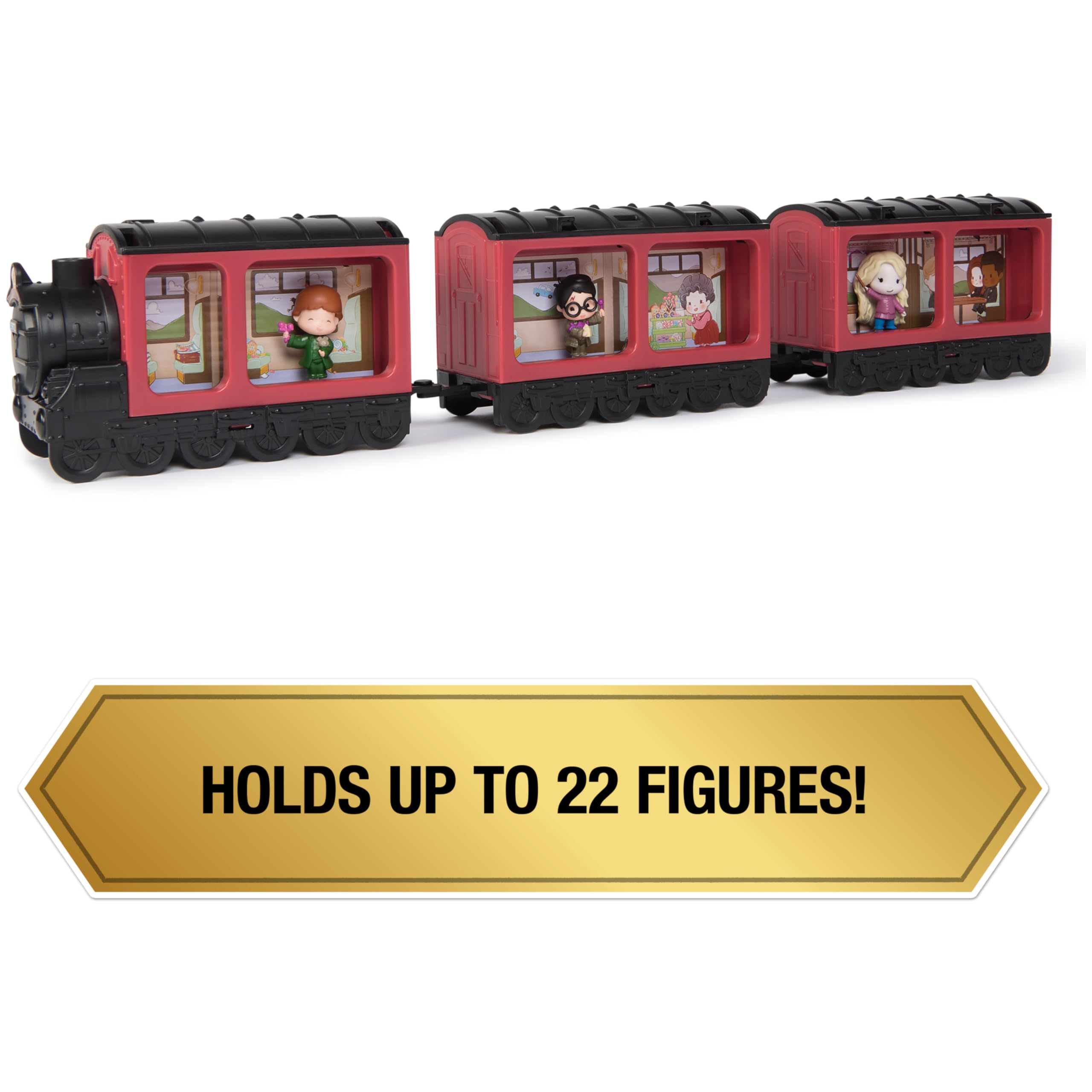 Micro Magical Moments Hogwarts Express Collectibles Case - 3 Exclusive Harry Potter Figures, Holds 22 Mini Figures 6
