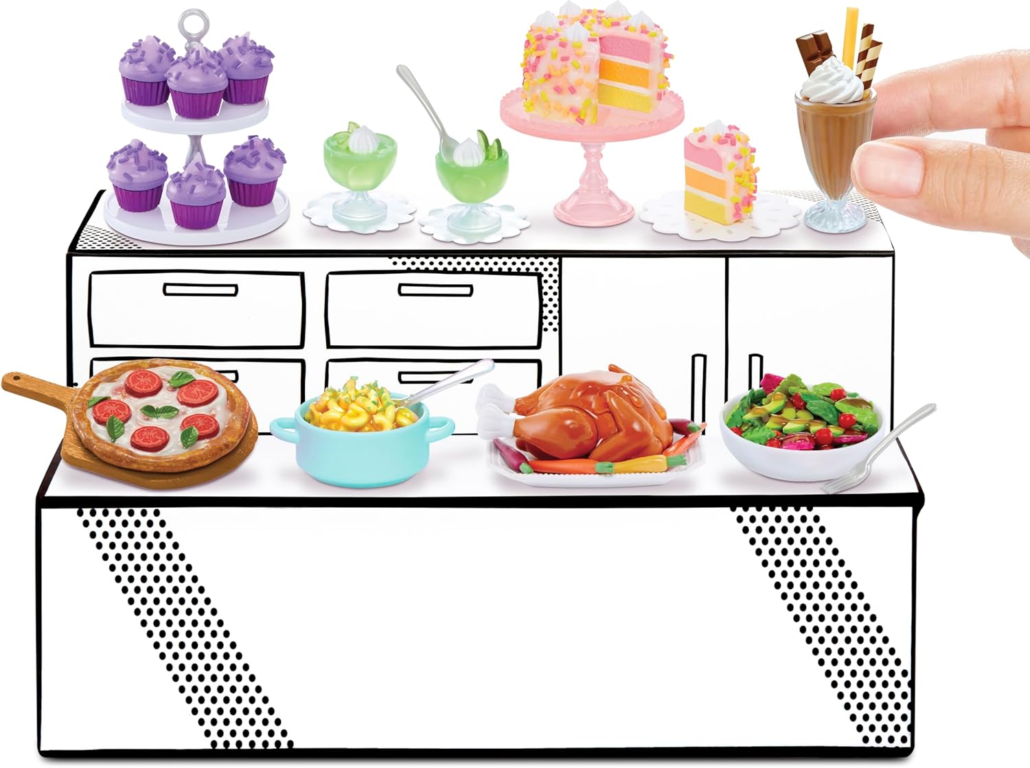 MGA's Miniverse Make It Mini Mega Buffet - DIY Resin Play Collectible Set 5