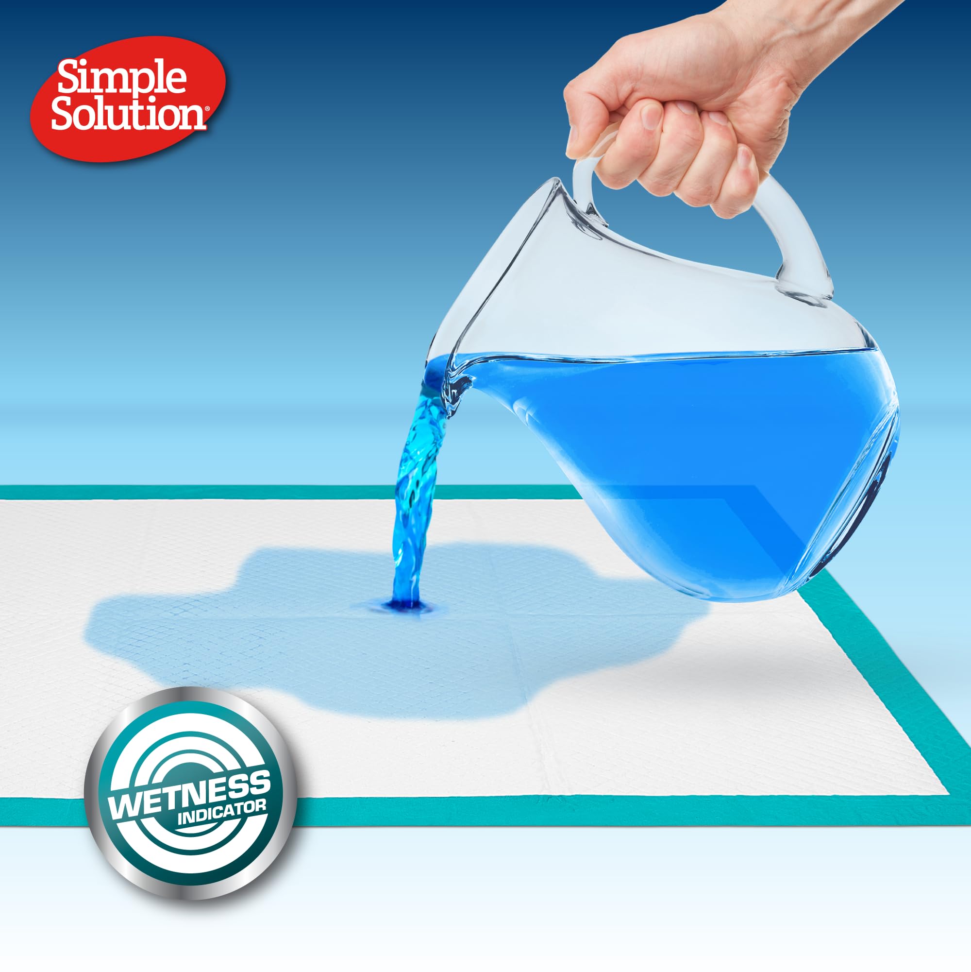 Simple Solution Absorbent Premium Dog Training Pads - 14 Pack | Insta-Shield Odour Control 5