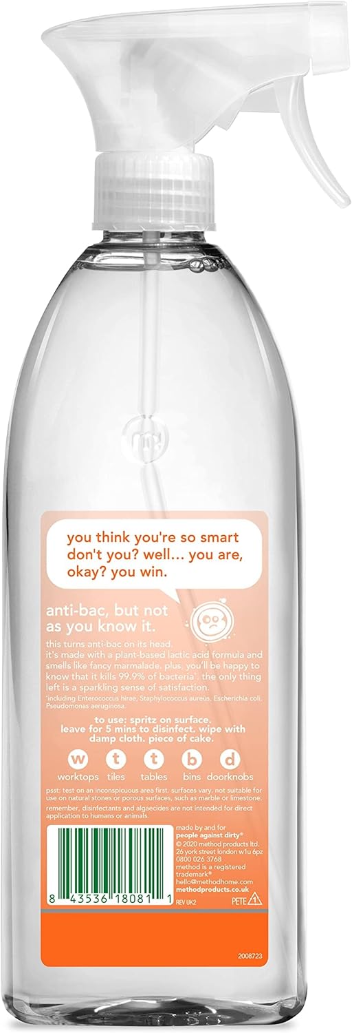 Method - Antibacterial All Purpose Cleaner Spray, Orange Yuzu, 828 ml 9