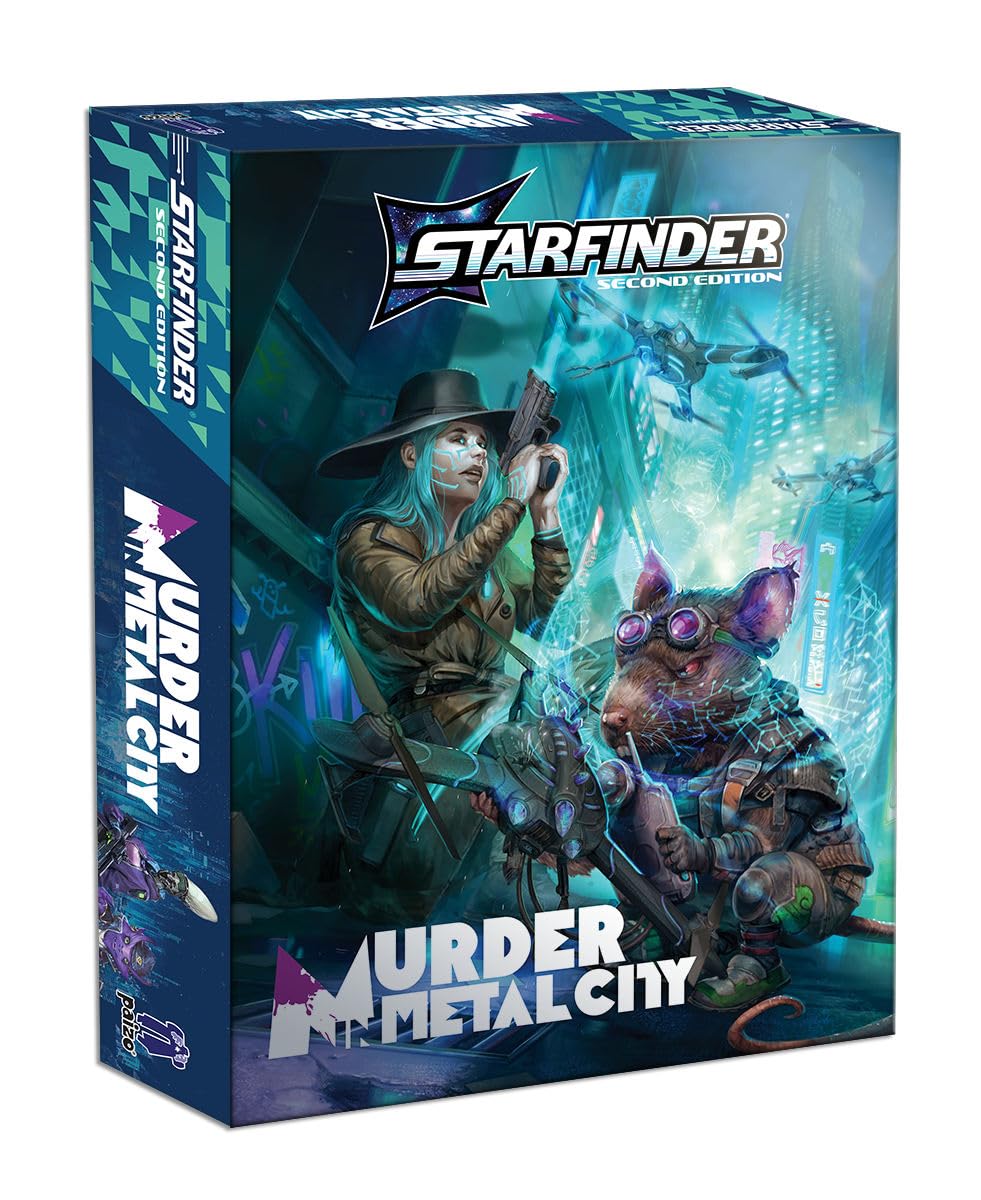 Paizo Starfinder Murder in Metal City Deluxe Adventure | 1st Level Characters | 2-6 Players