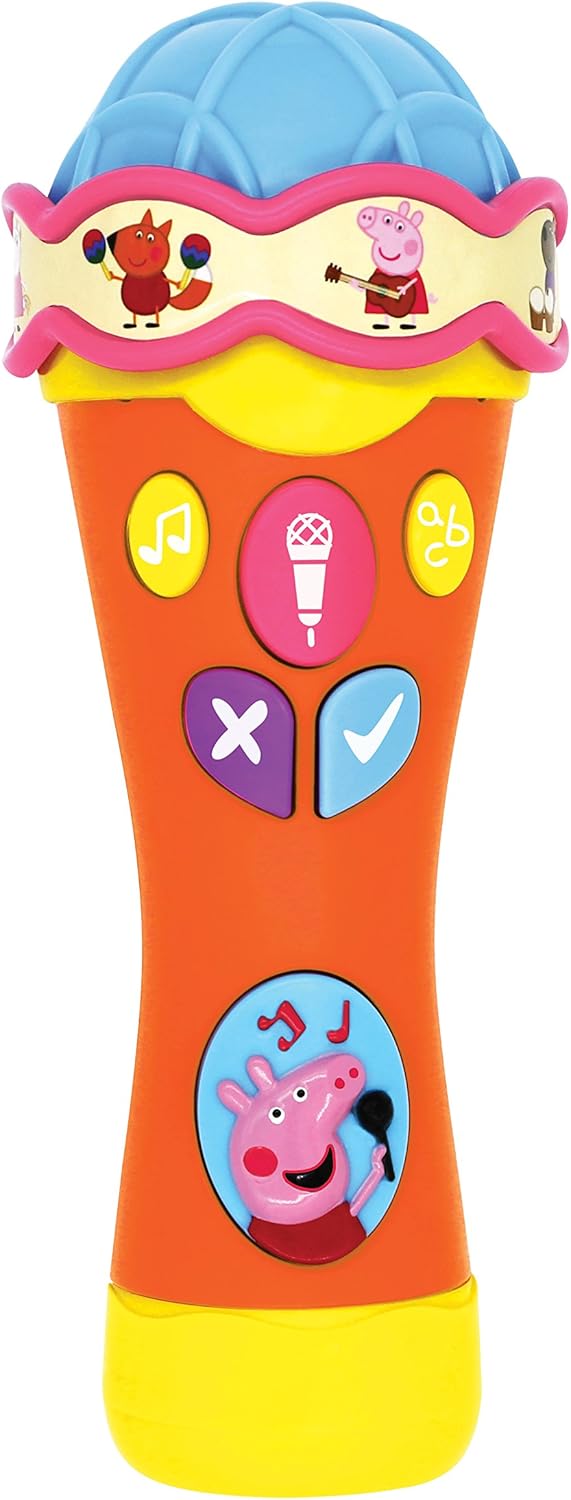 Peppa Pig Singalong & Learn Microphone - Interactive Musical Toy for Toddlers 2-5 Years