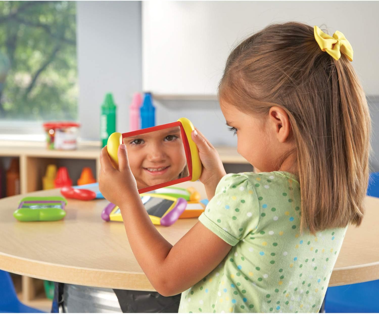 Learning Resources All About Me 2-in-1 Mirrors - Double-Sided Fun for Toddlers 6