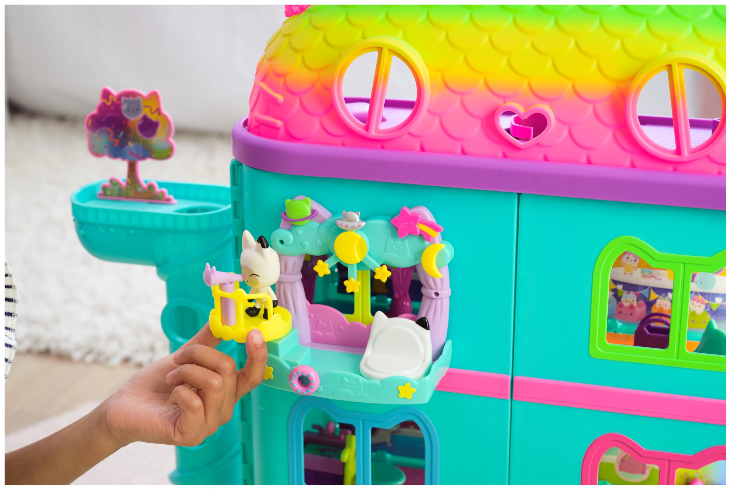 Pandy Paws Dreamy Balcony Playset - 8-Piece Dollhouse Toy with Figure & Accessories 6