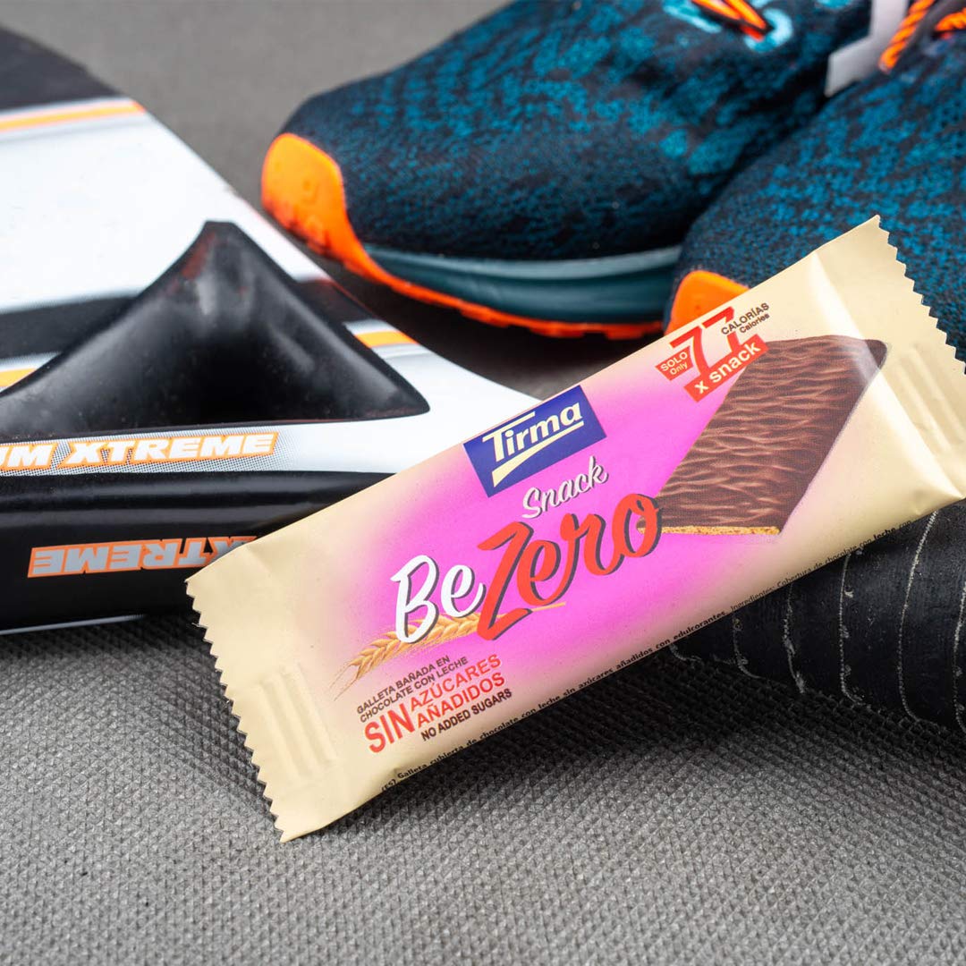 Tirma BeZero Milk Chocolate Light Biscuits - Low Calorie, No Added Sugars, 6 Individually Wrapped Snacks 5