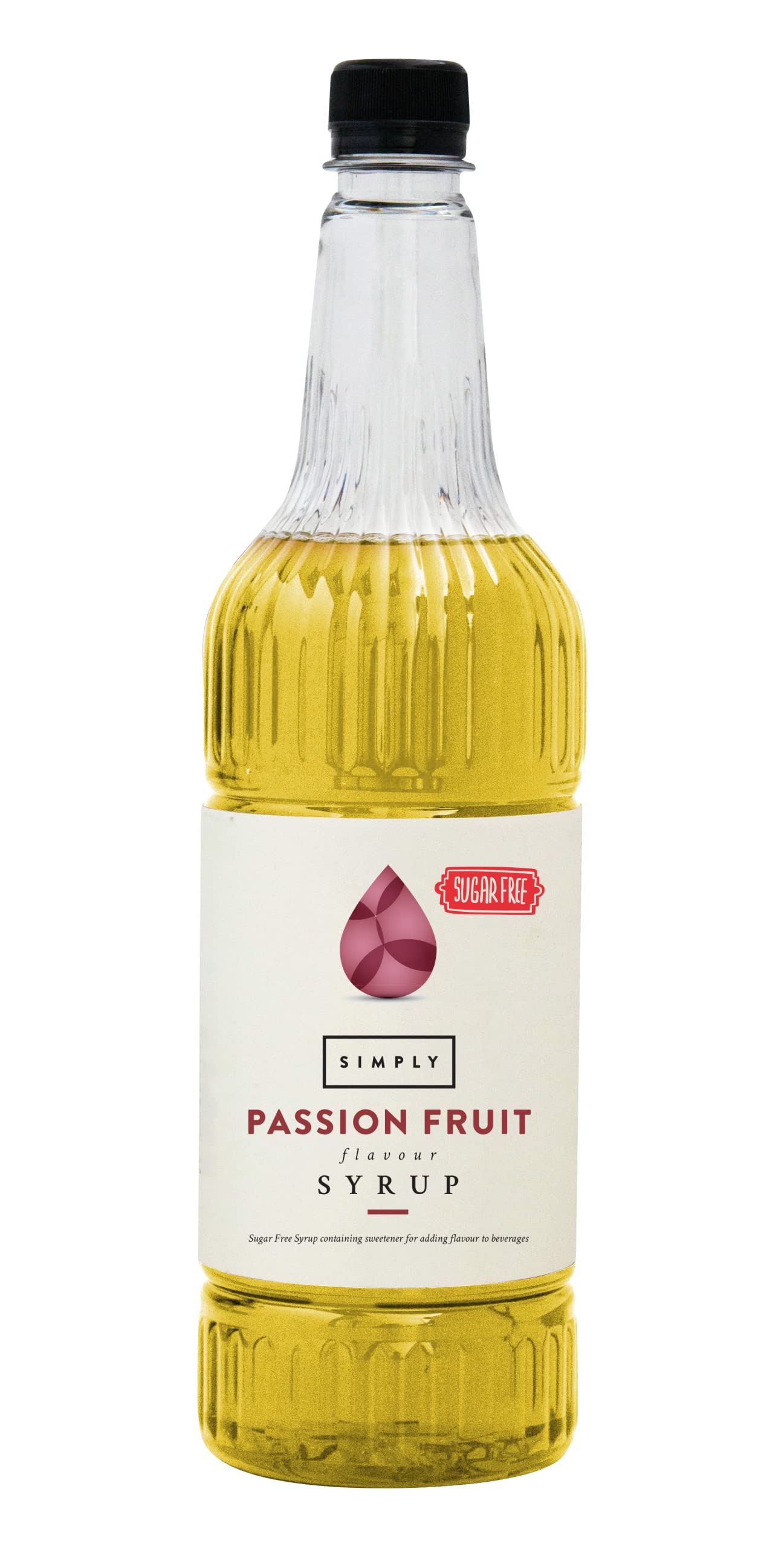 Simply Sugar Free Passion Fruit Syrup - Low Calorie Vegan Beverage Syrup