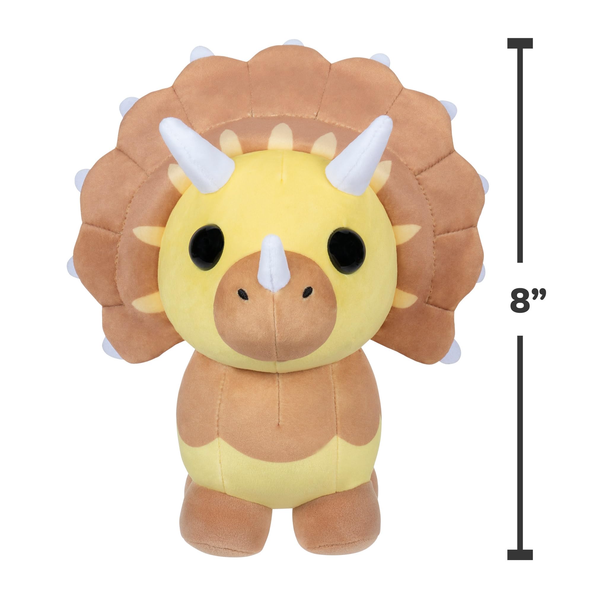 Adopt Me! Triceratops Plush - Series 4 Uncommon - 8-Inch Polyester Stuffed Animal 10