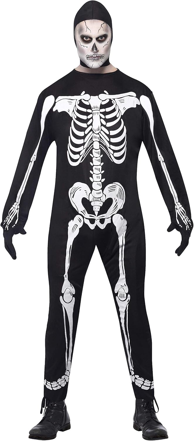 Smiffys Skeleton Costume - Adult Men's Size L