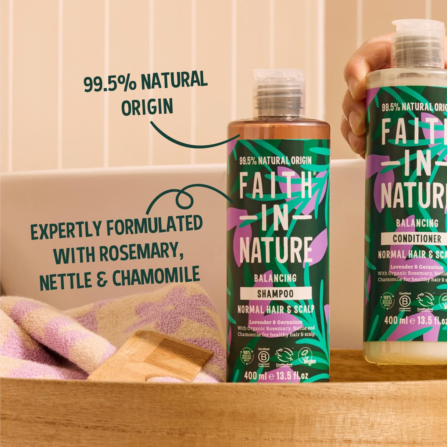 Faith In Nature - Lavender & Geranium Shampoo for Normal Hair (400ml) 8